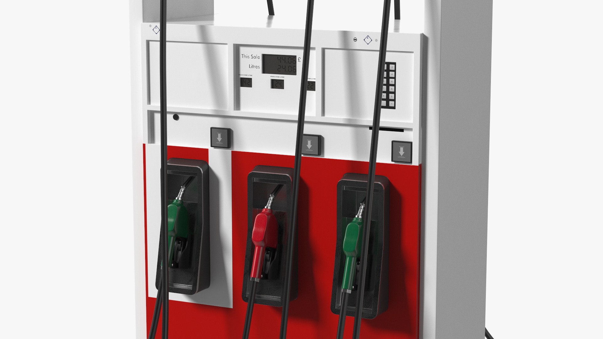 Gas Pump Red 3D