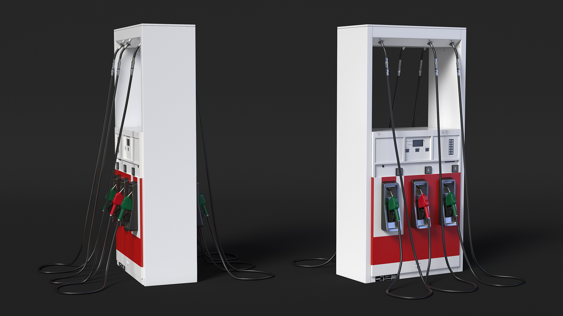 Gas Pump Red 3D