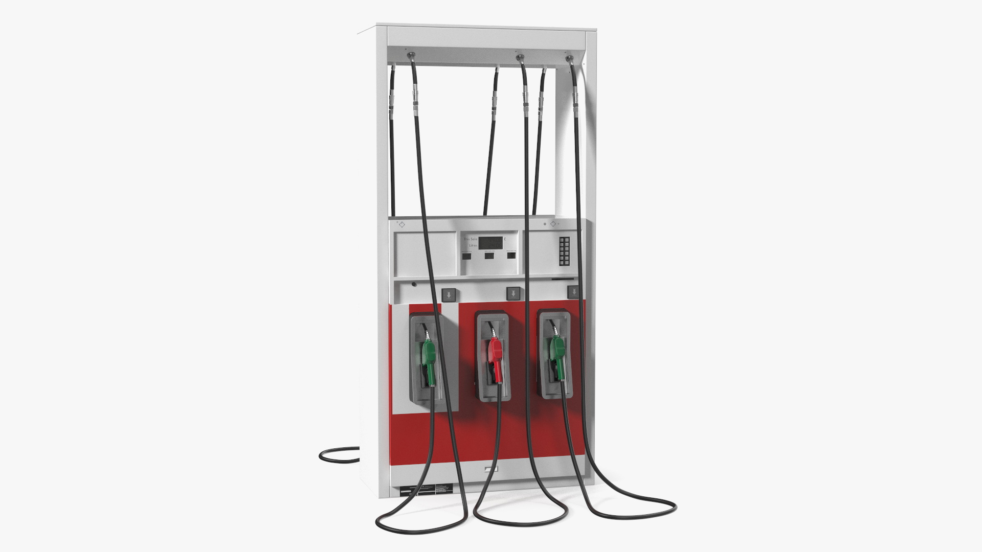 Gas Pump Red 3D