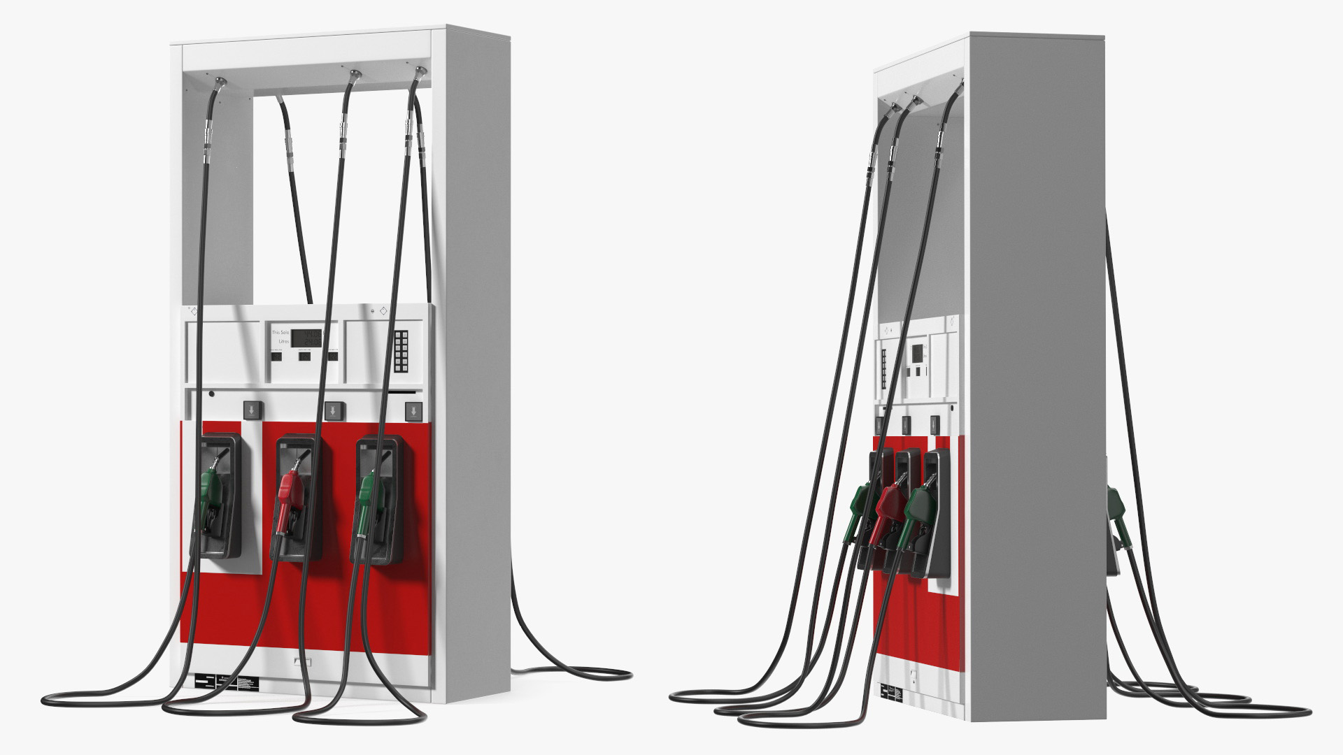 Gas Pump Red 3D