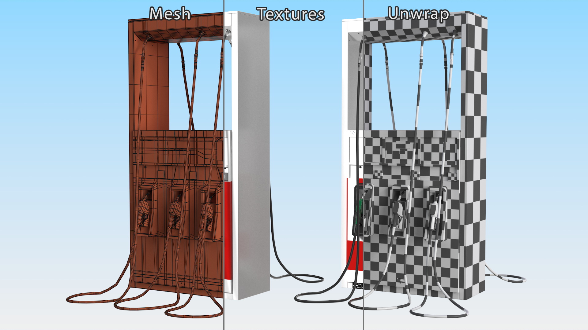 Gas Pump Red 3D