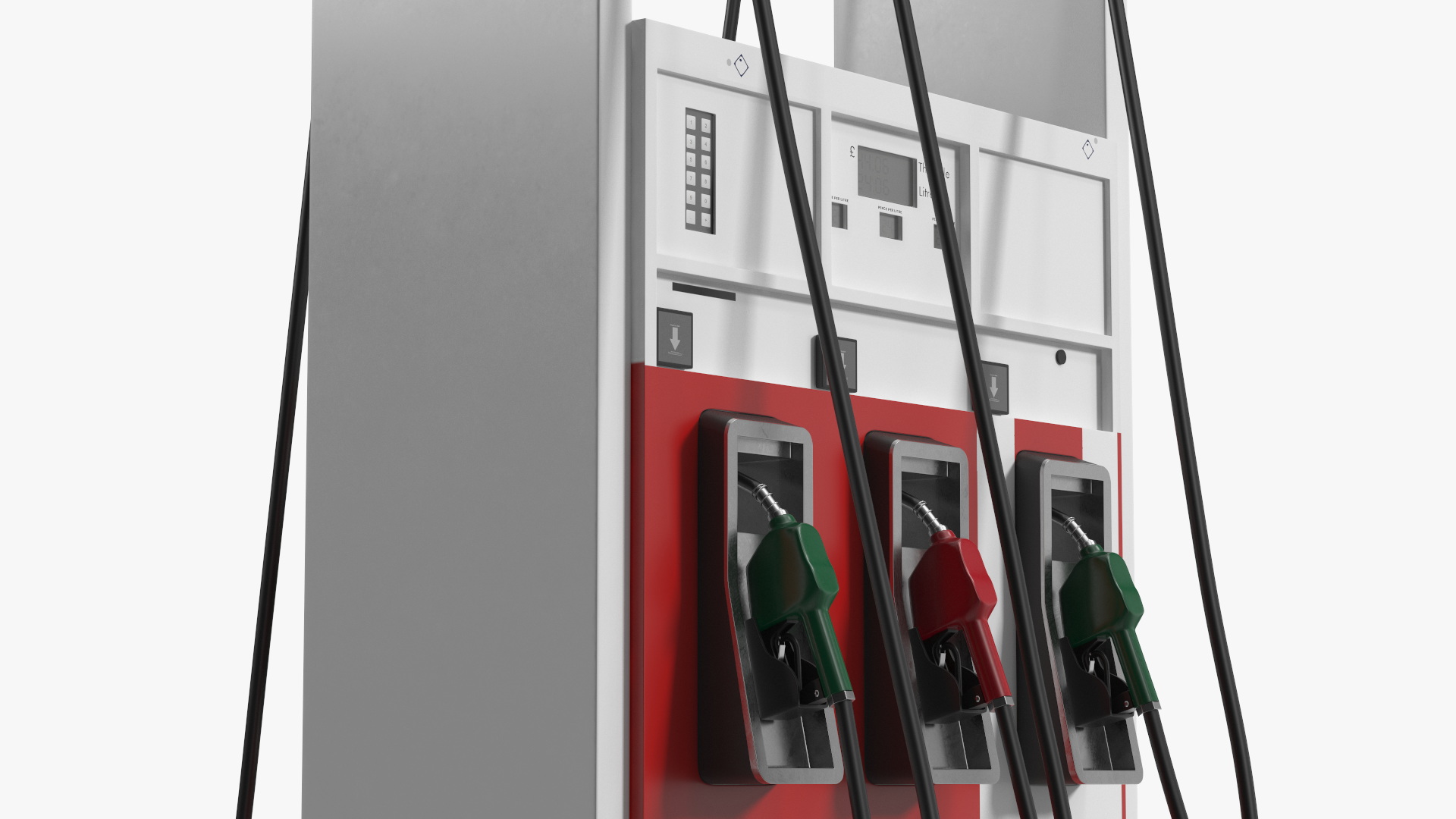 Gas Pump Red 3D