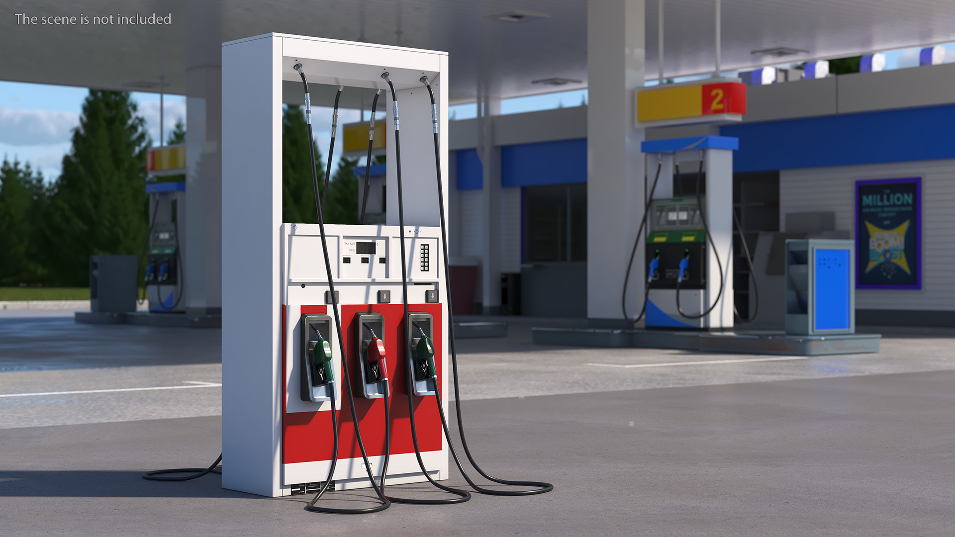 Gas Pump Red 3D