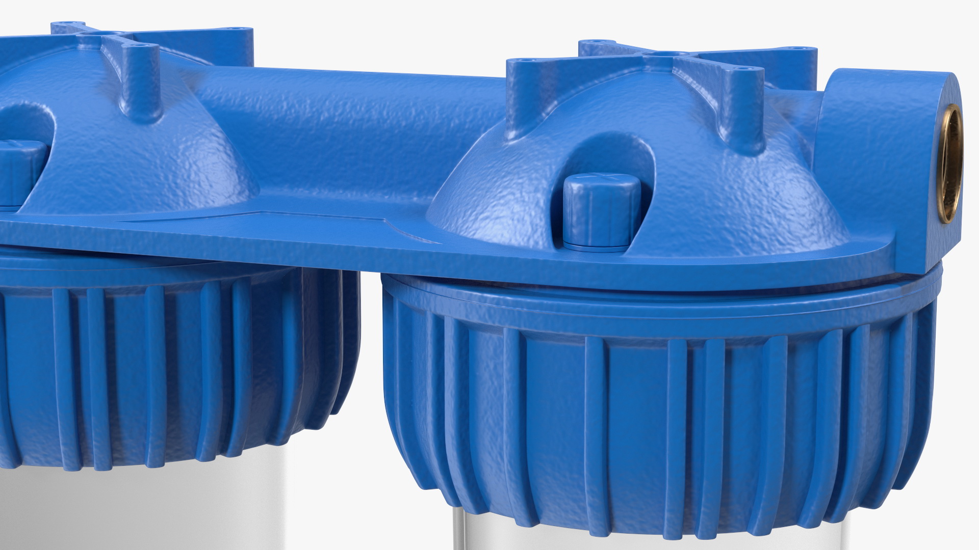 3D model Triple Stage Water Filter Housing Transparent