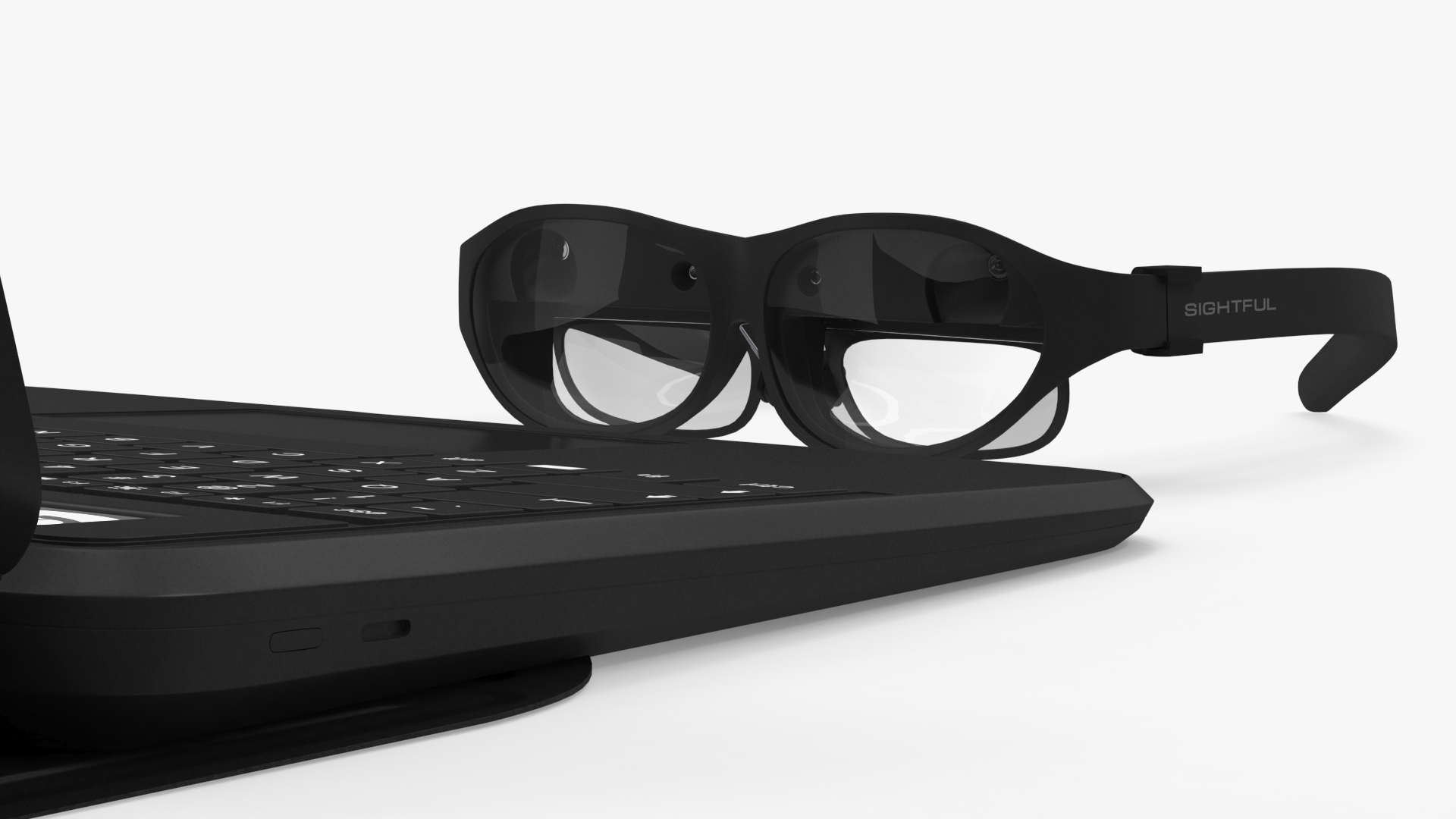 3D Spacetop Augmented Reality Laptop with Glasses