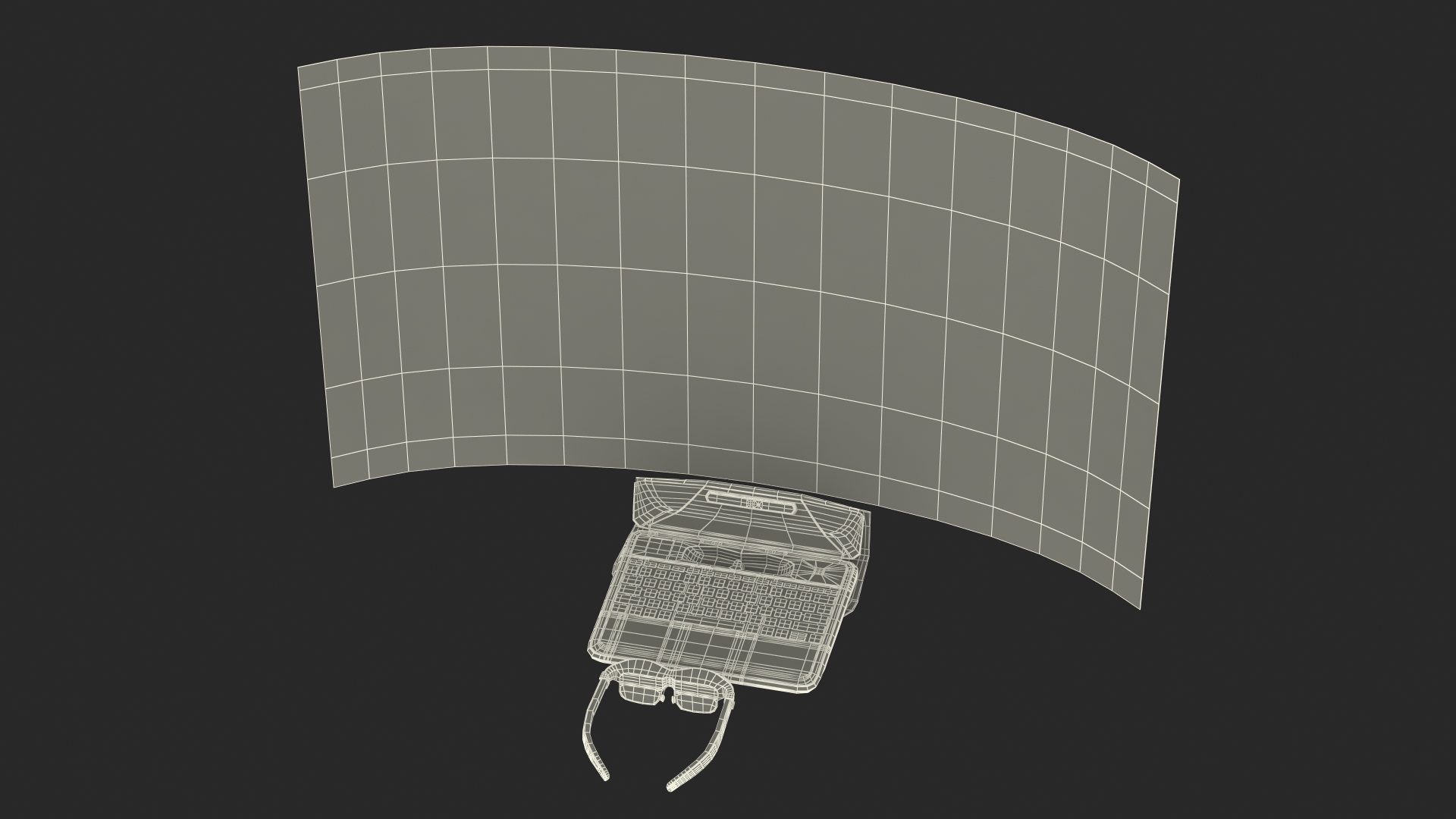 3D Spacetop Augmented Reality Laptop with Glasses