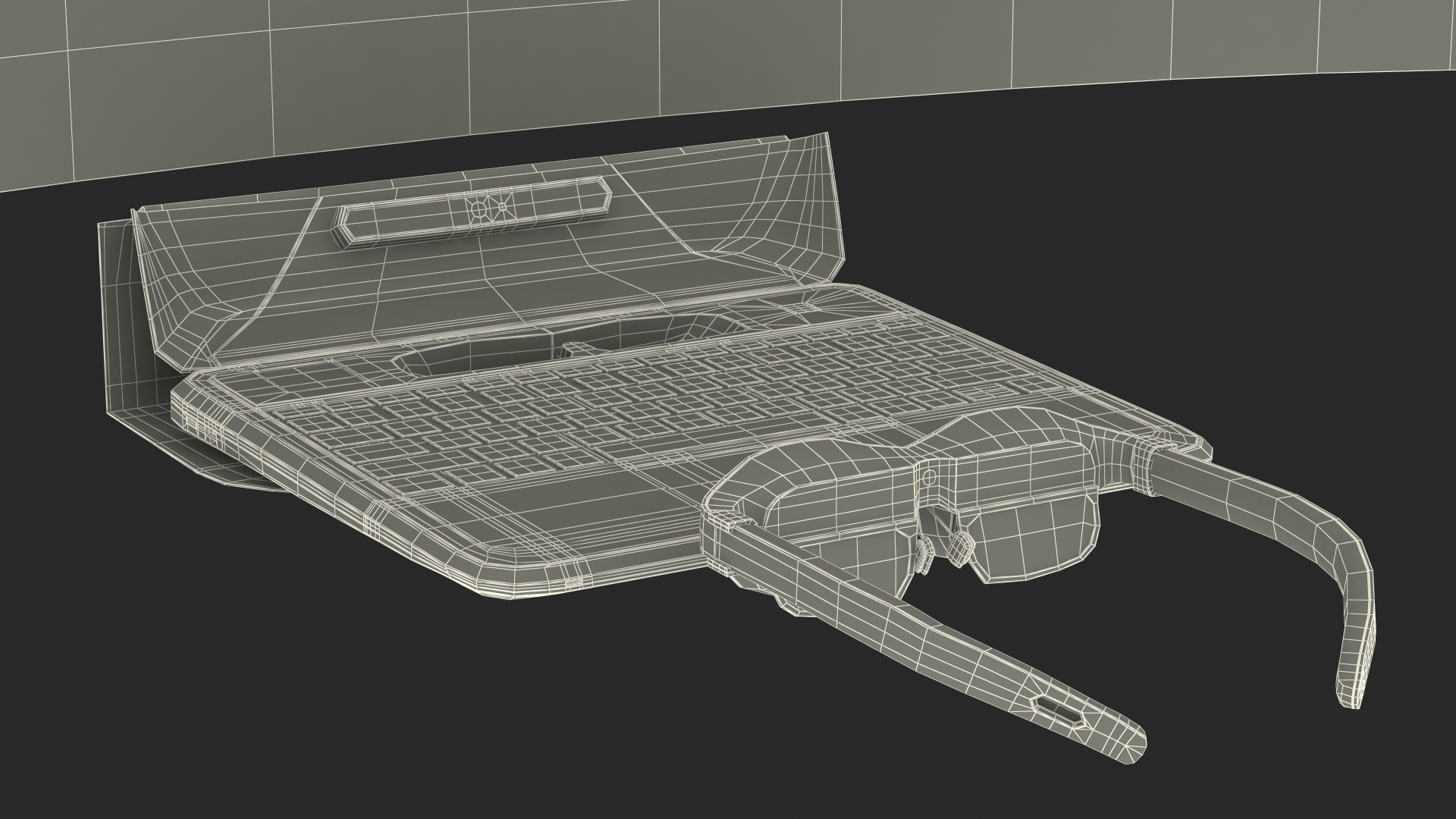 3D Spacetop Augmented Reality Laptop with Glasses