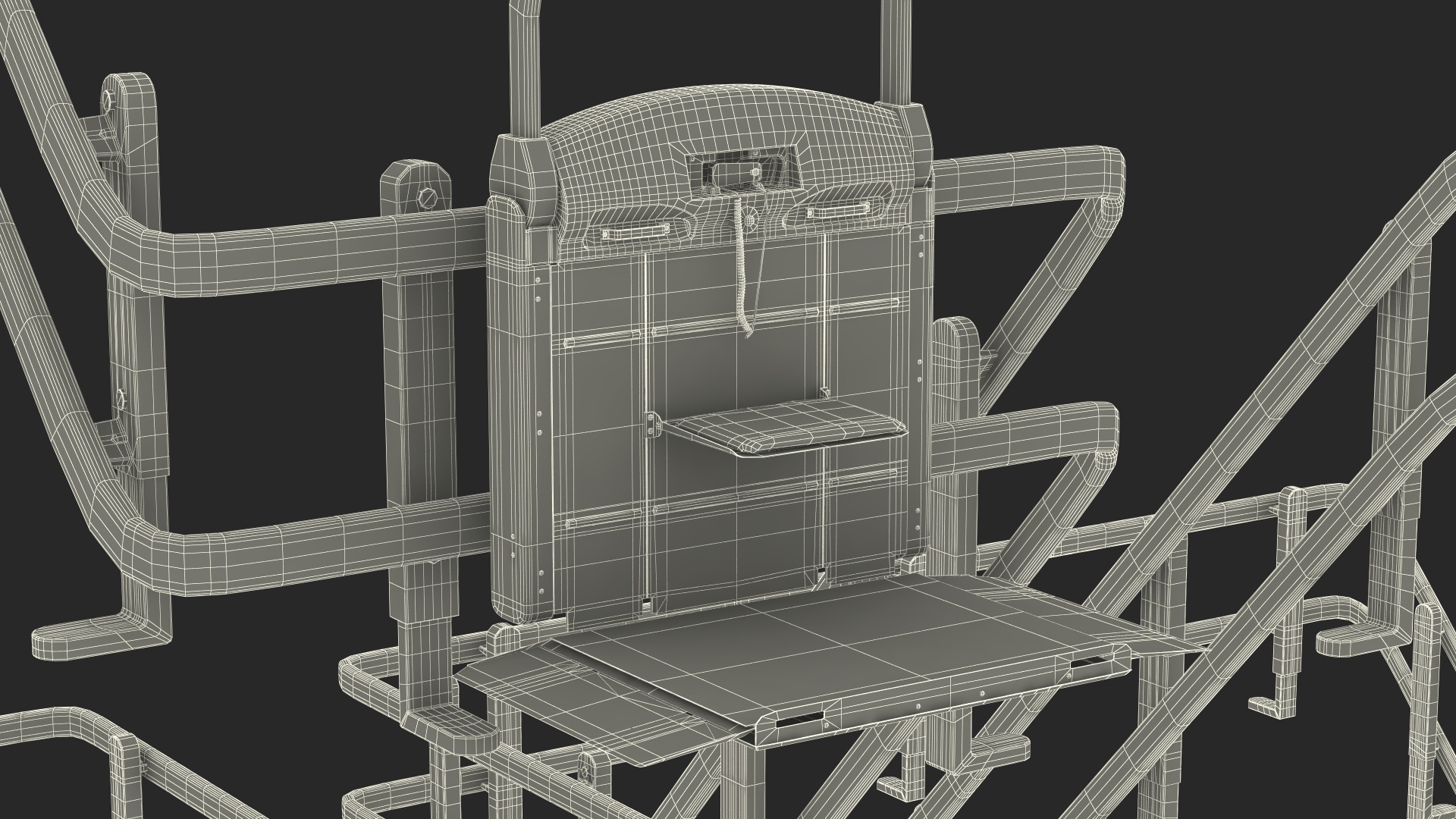 3D model Vimec V65 Curved Rail Platform Stairlift