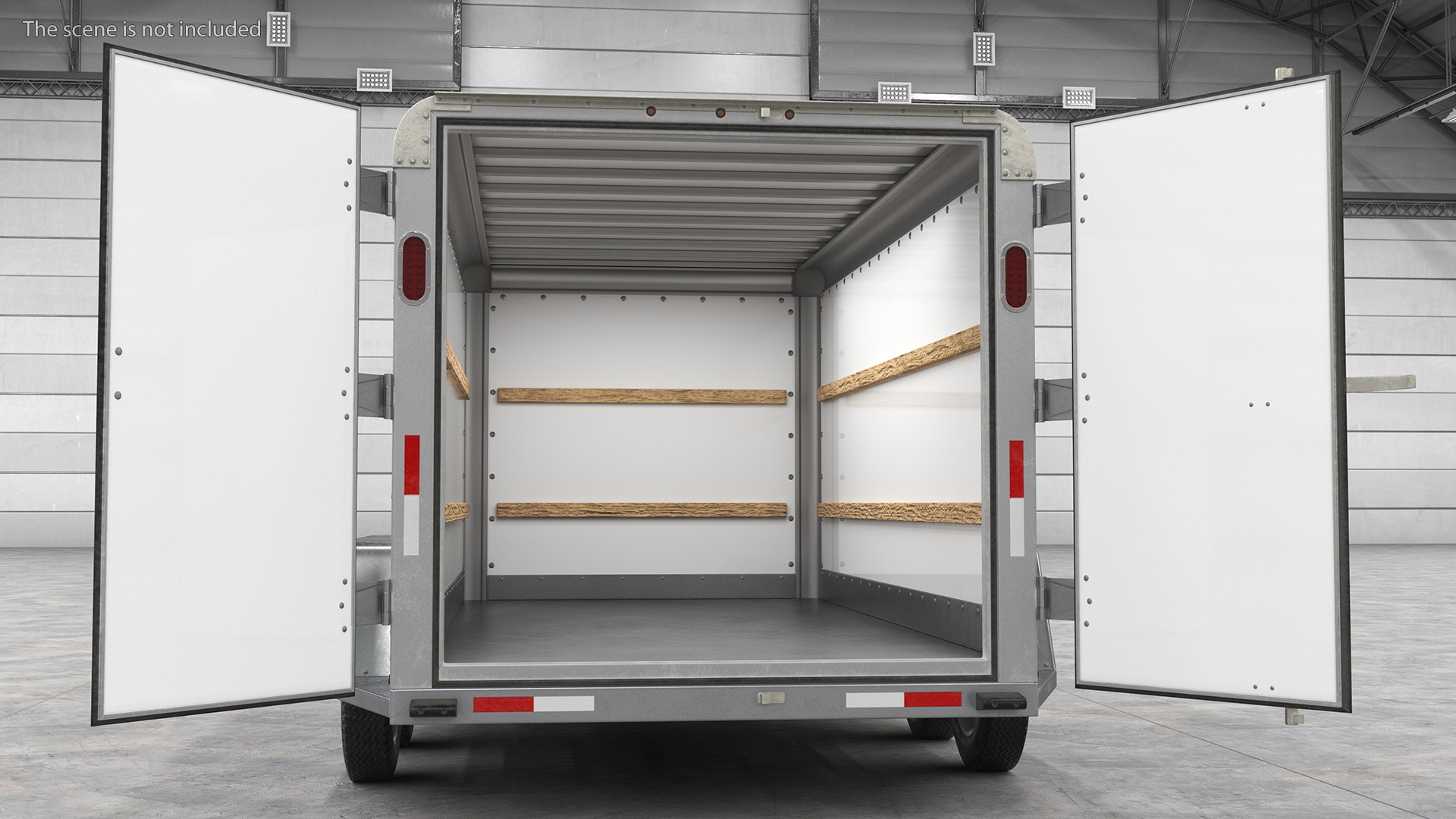 3D model U-Haul 6x12 Cargo Trailer