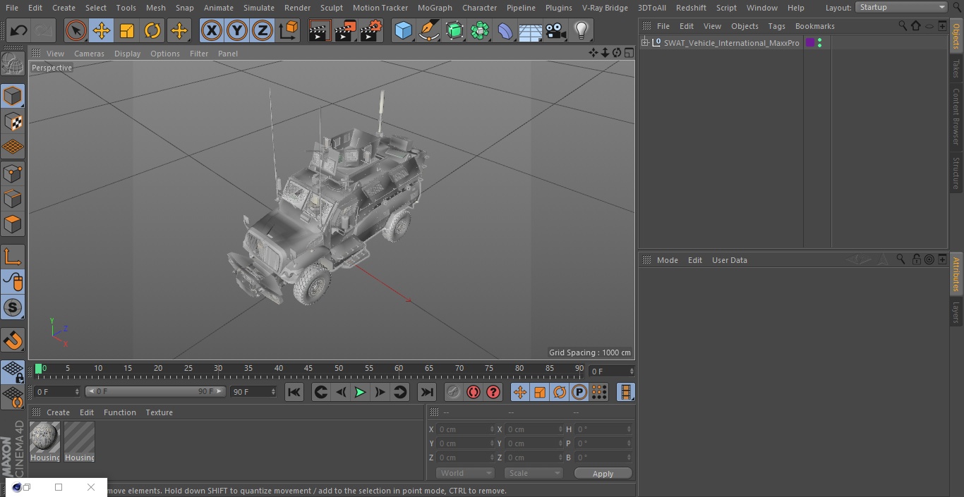 SWAT Vehicle International MaxxPro 3D model