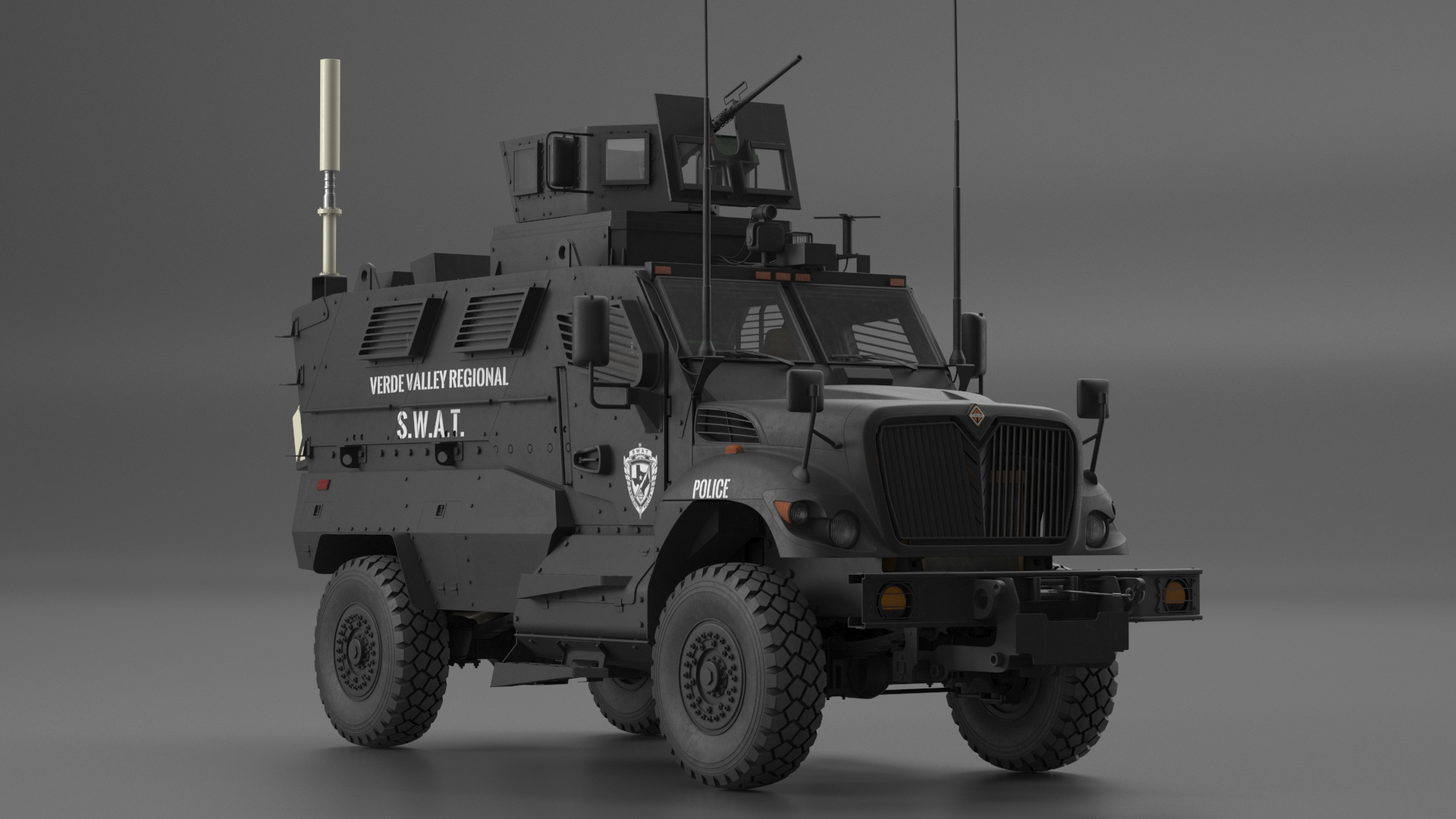 SWAT Vehicle International MaxxPro 3D model