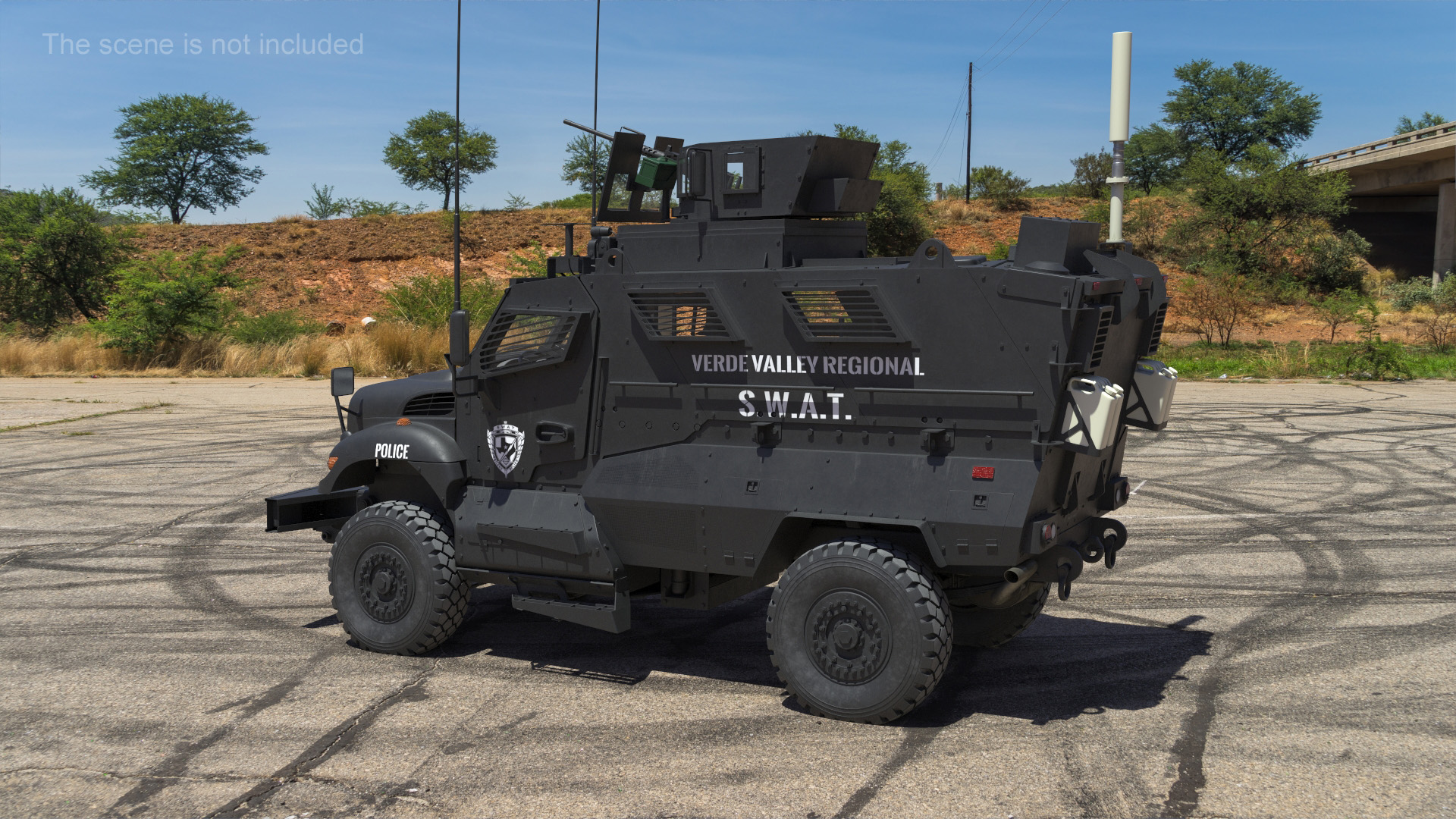 SWAT Vehicle International MaxxPro 3D model