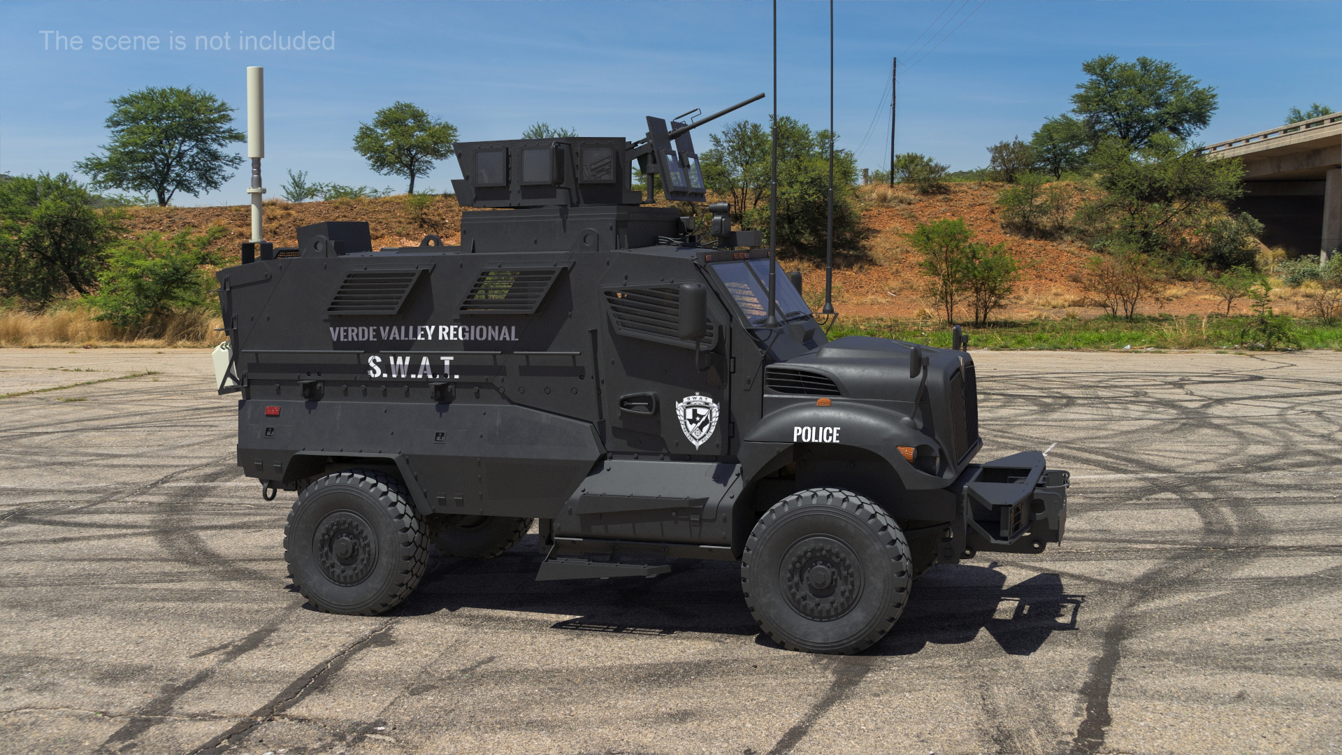 SWAT Vehicle International MaxxPro 3D model