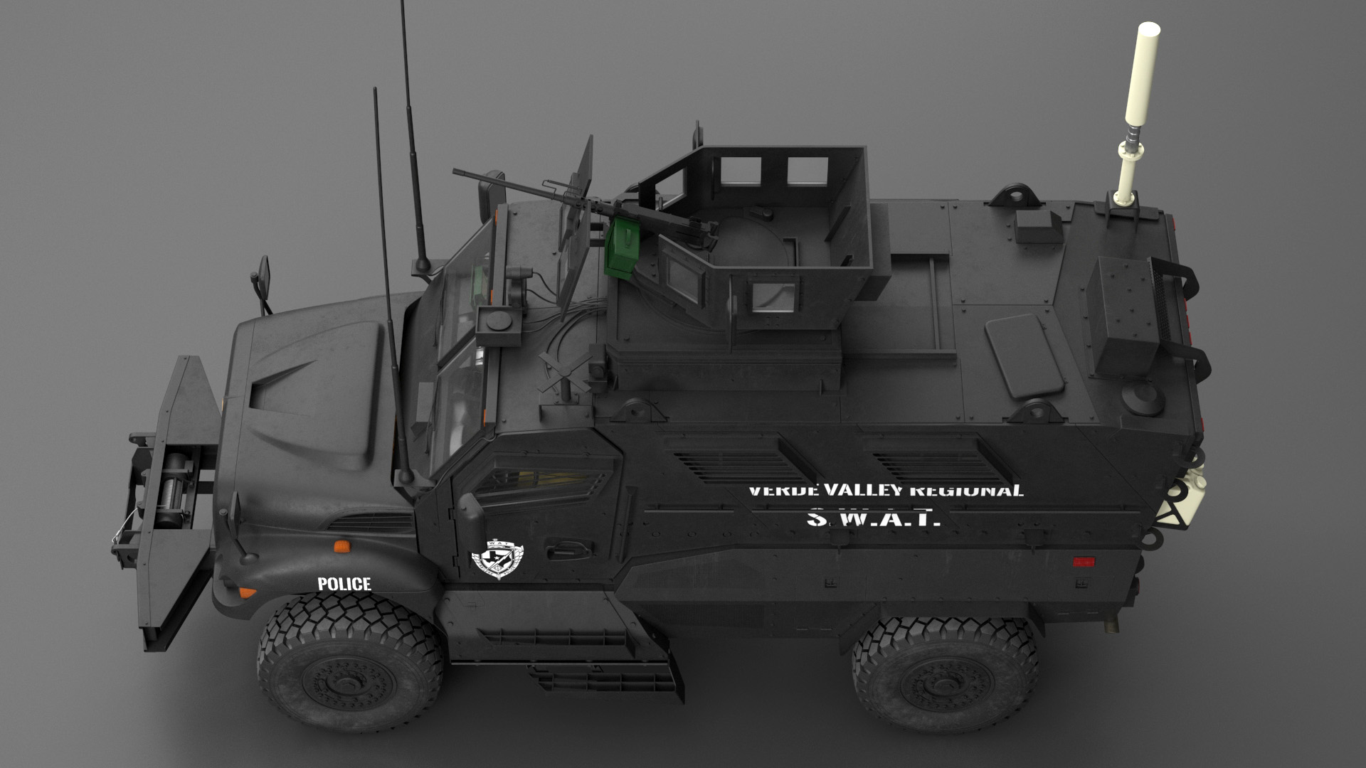 SWAT Vehicle International MaxxPro 3D model
