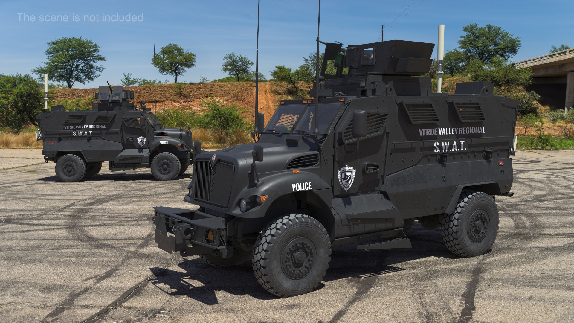 SWAT Vehicle International MaxxPro 3D model