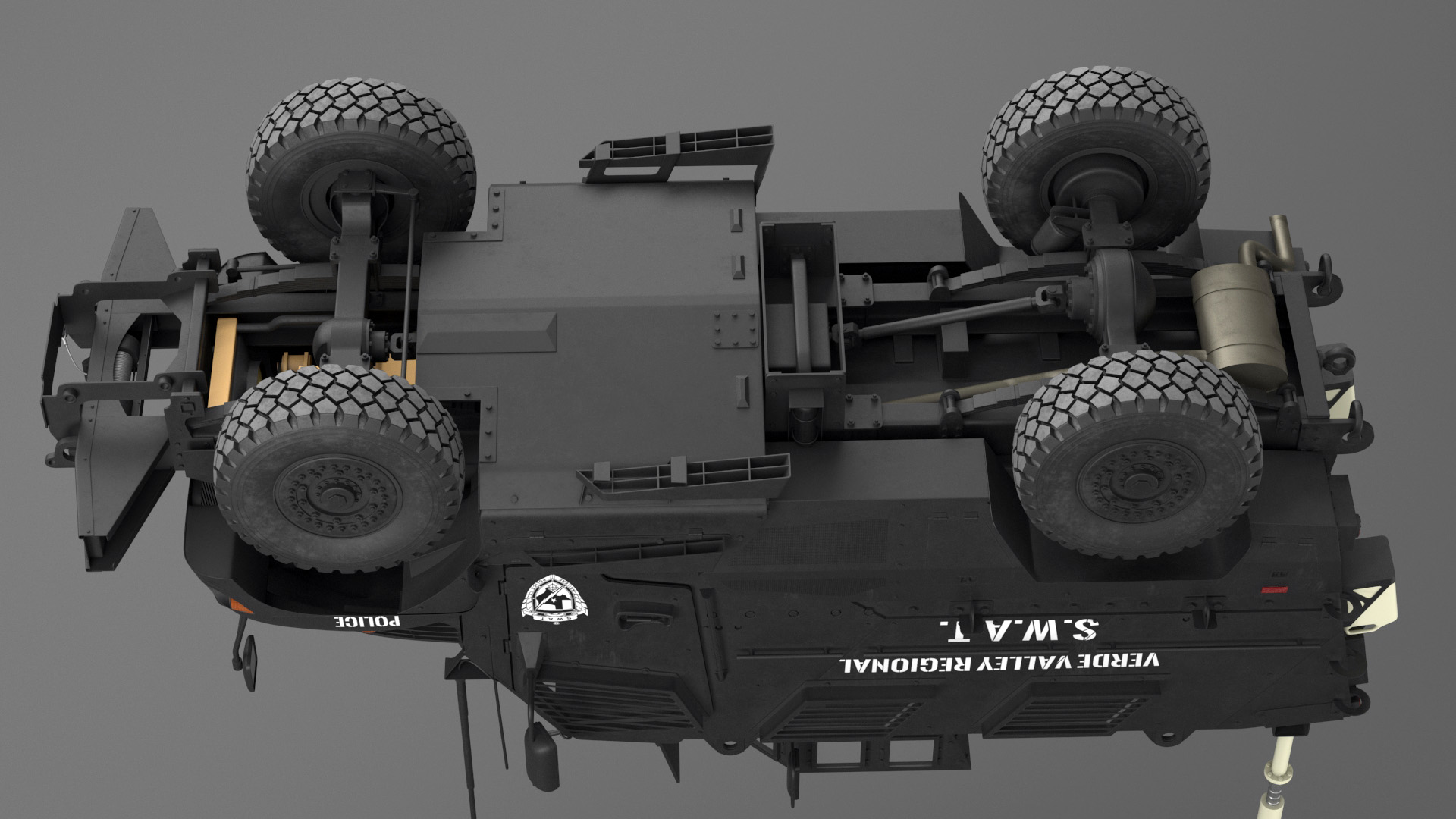 SWAT Vehicle International MaxxPro 3D model