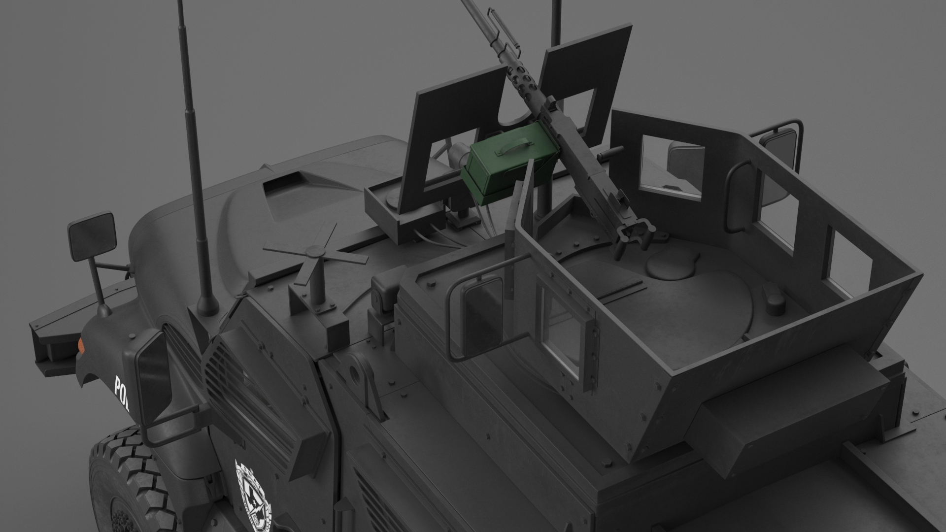 SWAT Vehicle International MaxxPro 3D model