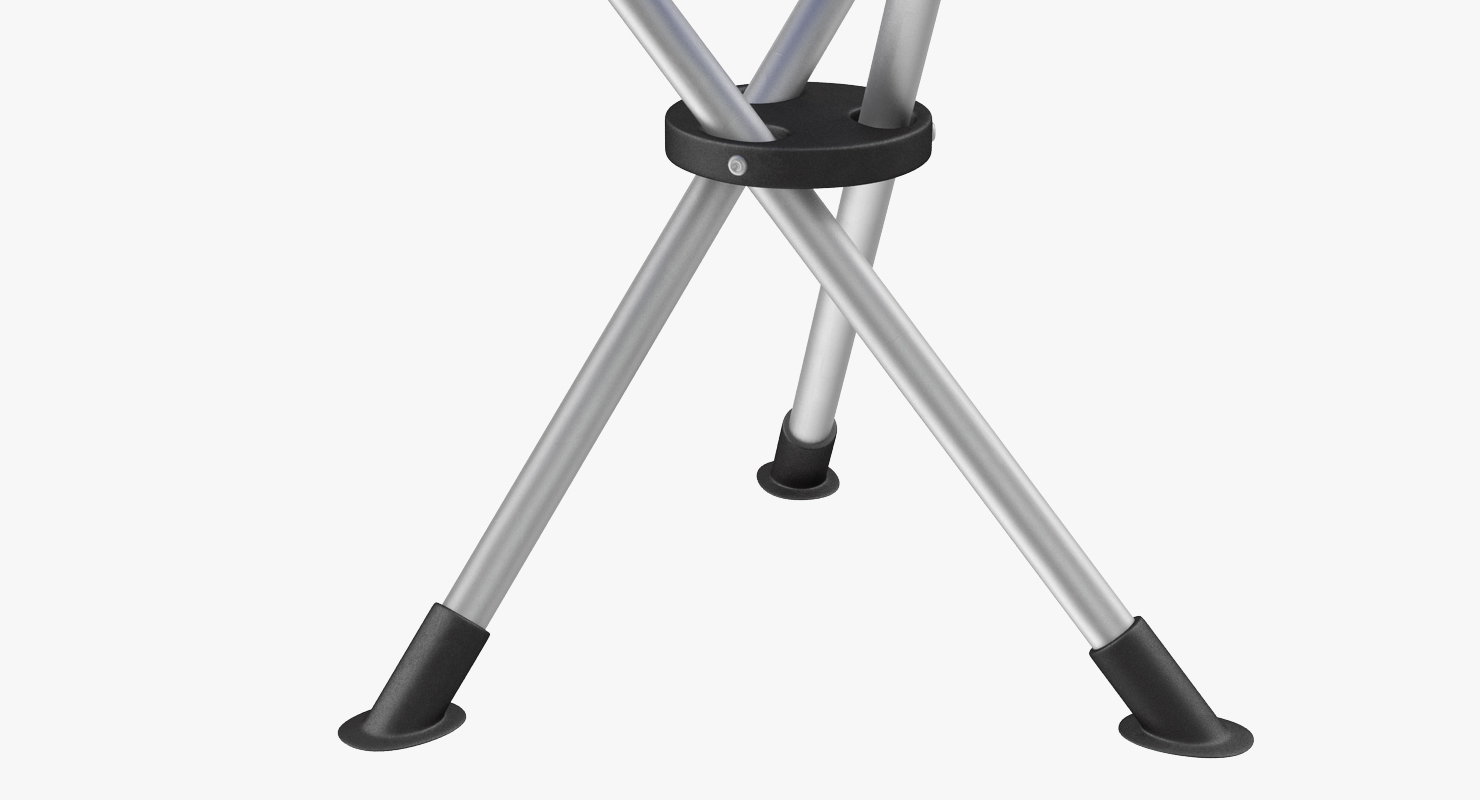3D model Tripod Folding Chair Blue