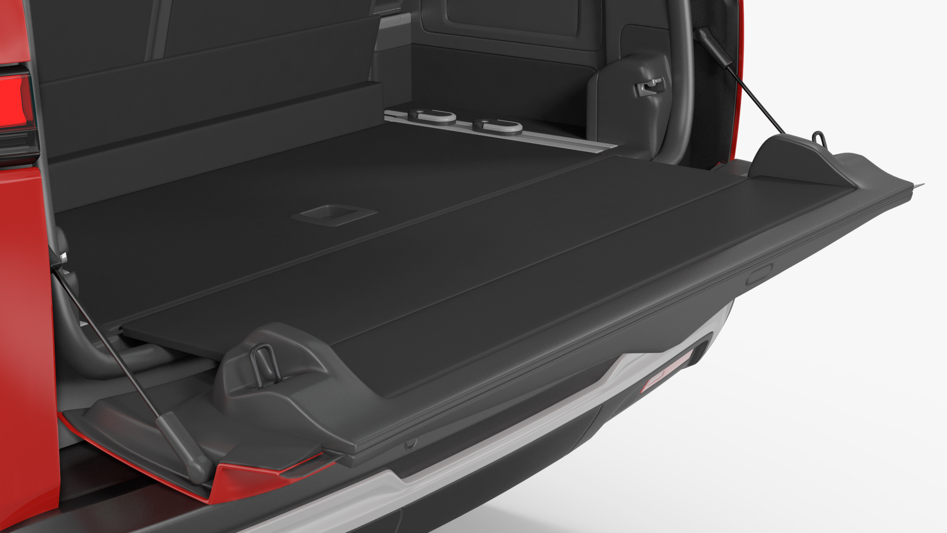 3D model 2023 Rivian R1S SUV Red Rigged