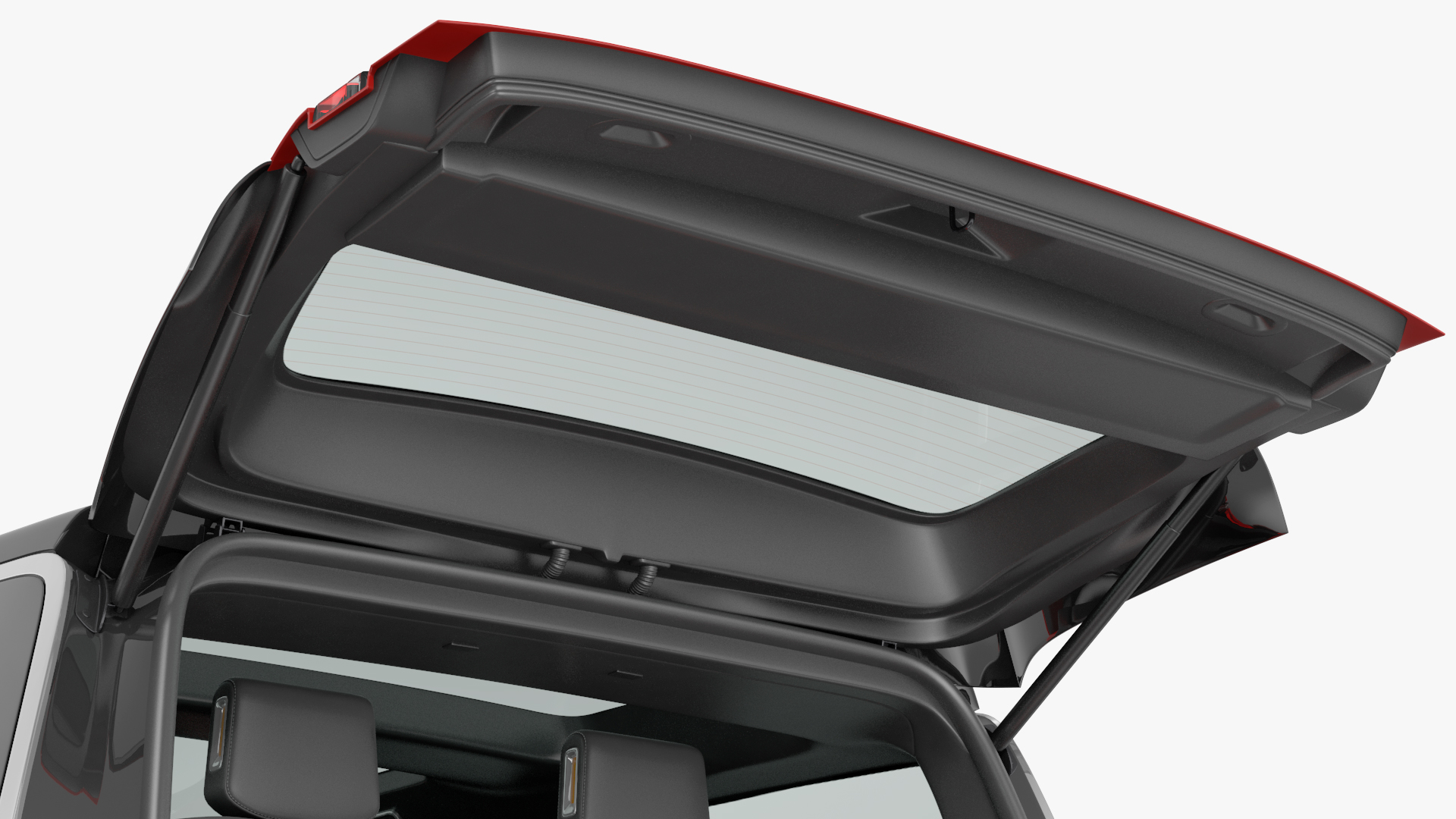 3D model 2023 Rivian R1S SUV Red Rigged