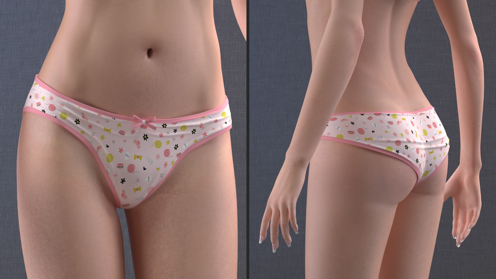 Chinese Woman Lingerie 3D
