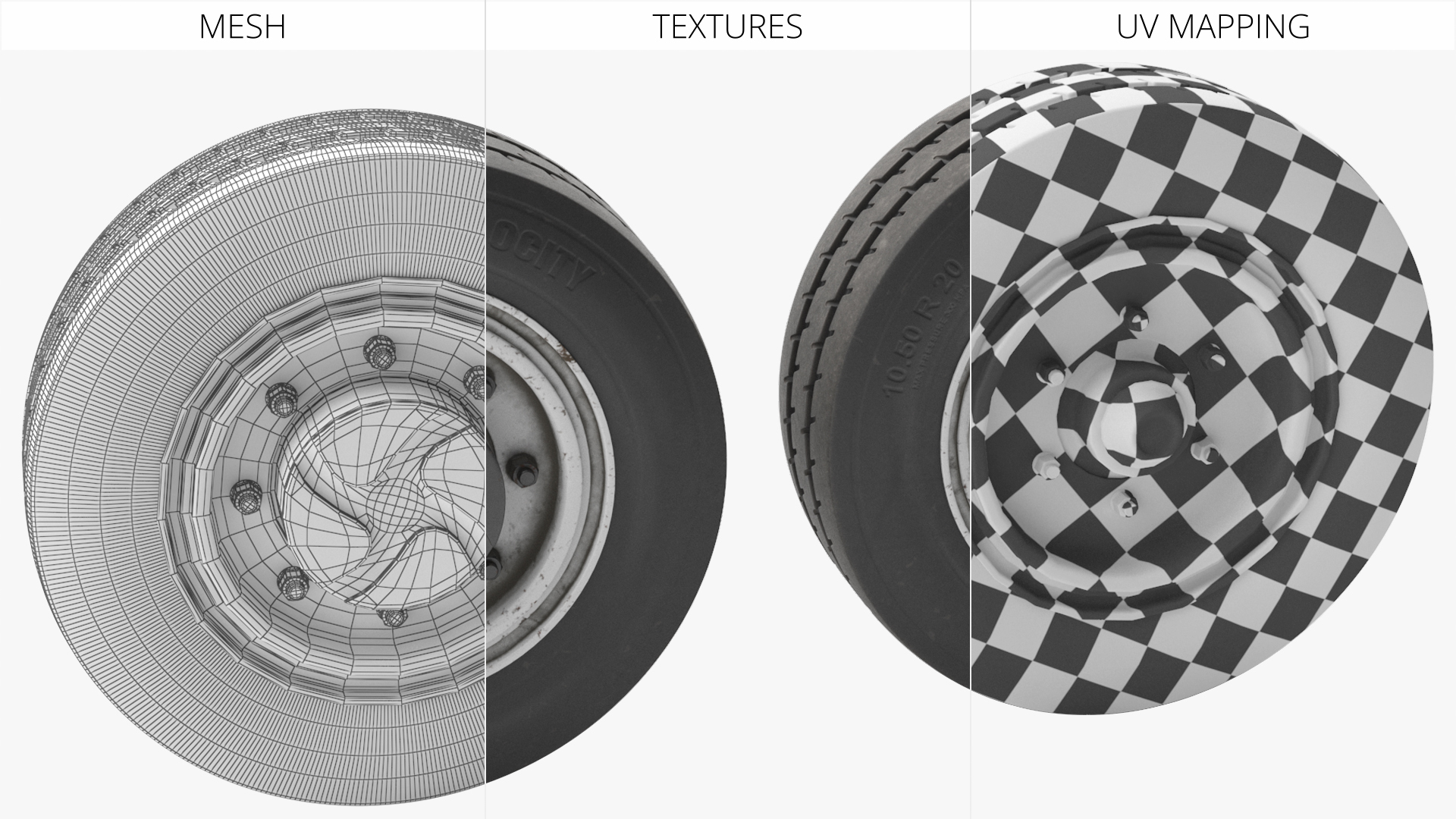 Tow Tractor Wheel Set, view 8