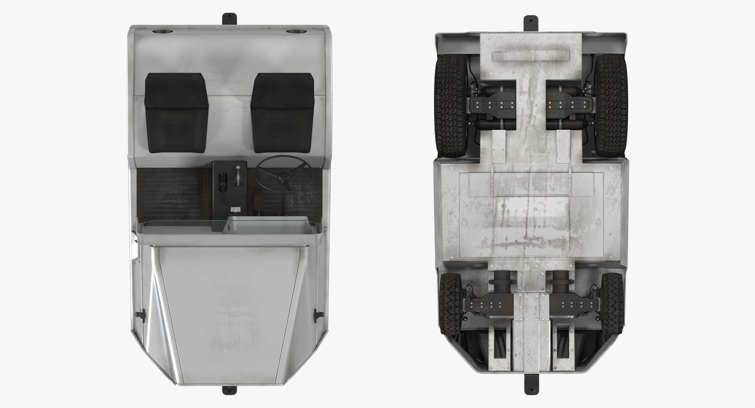 3D Diesel Aircraft Tow Tractor Clark CT30 model