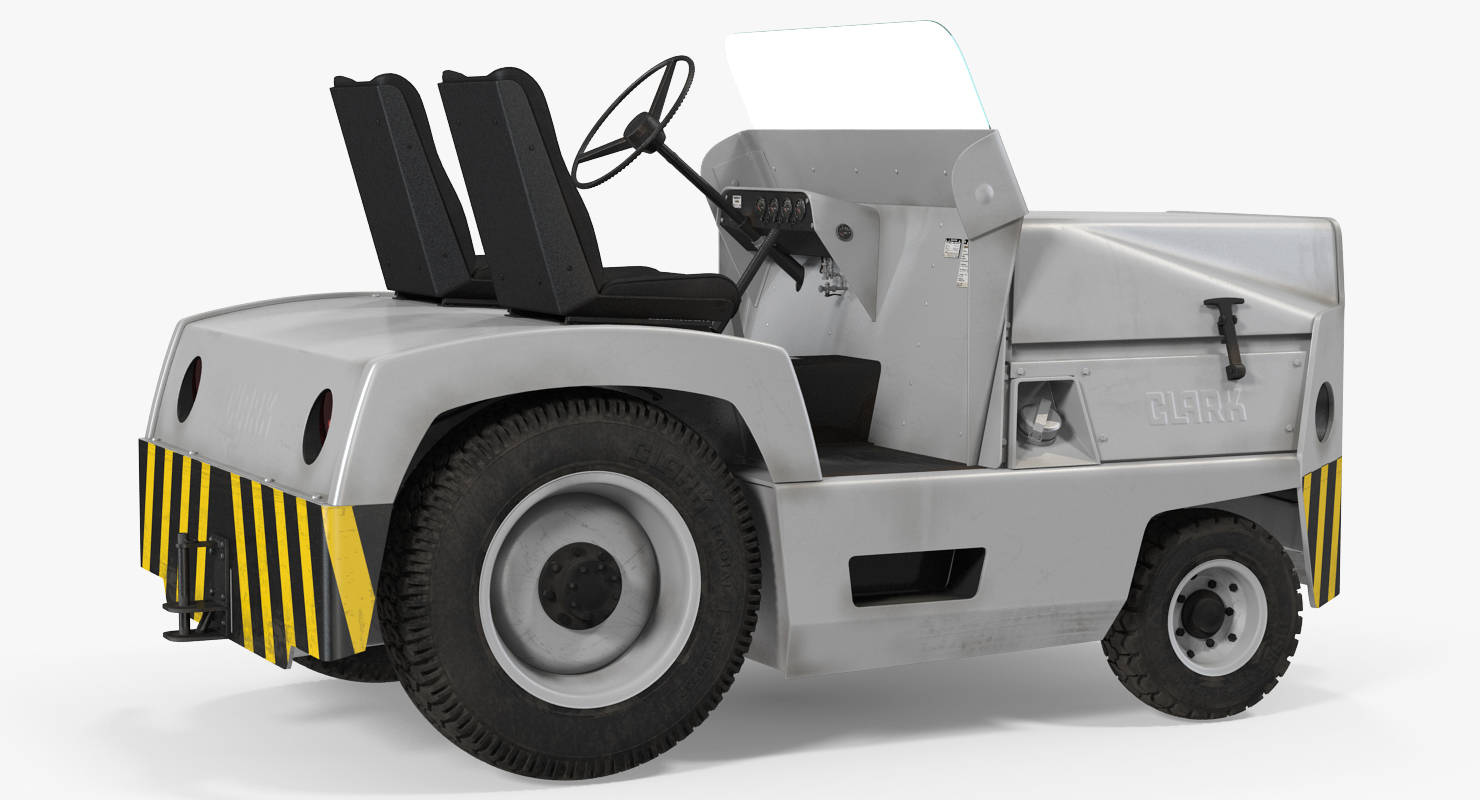 3D Diesel Aircraft Tow Tractor Clark CT30 model