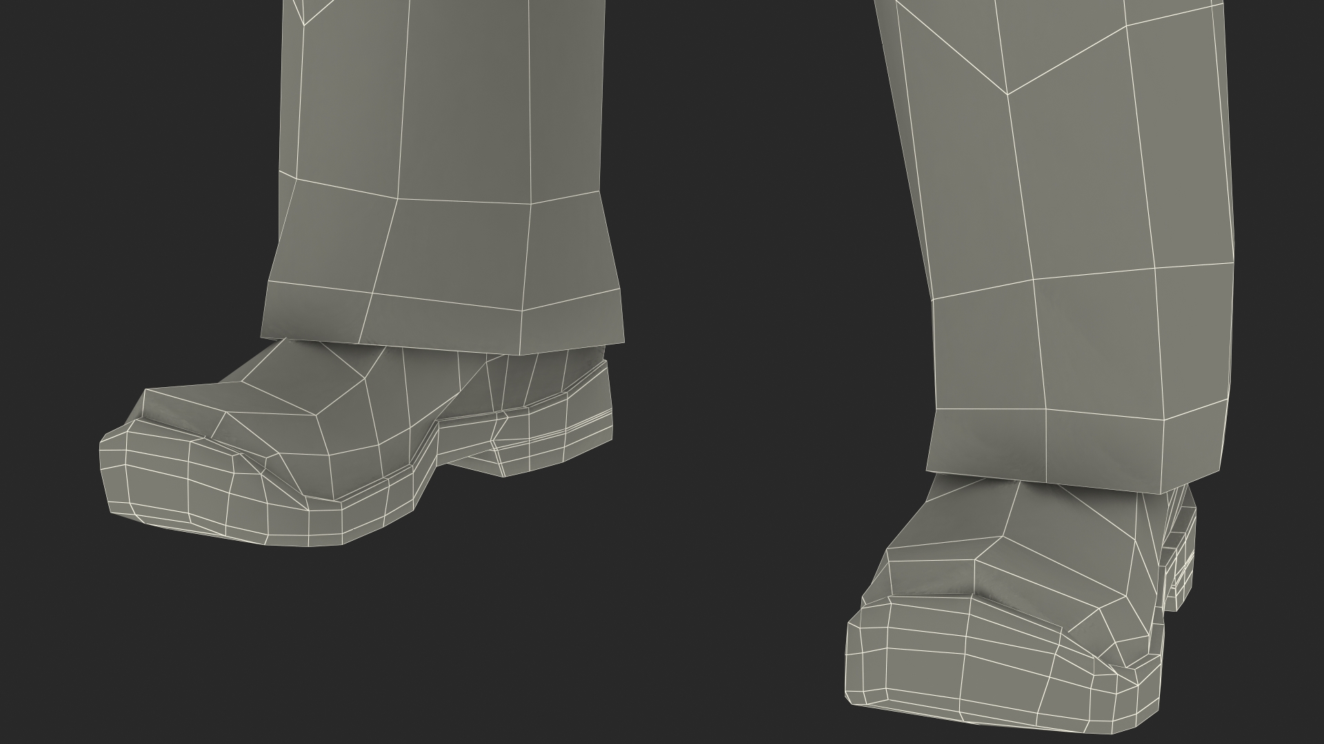 3D Afro American Woodworker Standing Pose model