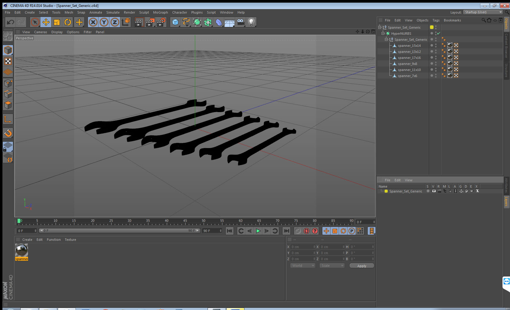 Spanner Set Generic 3D model