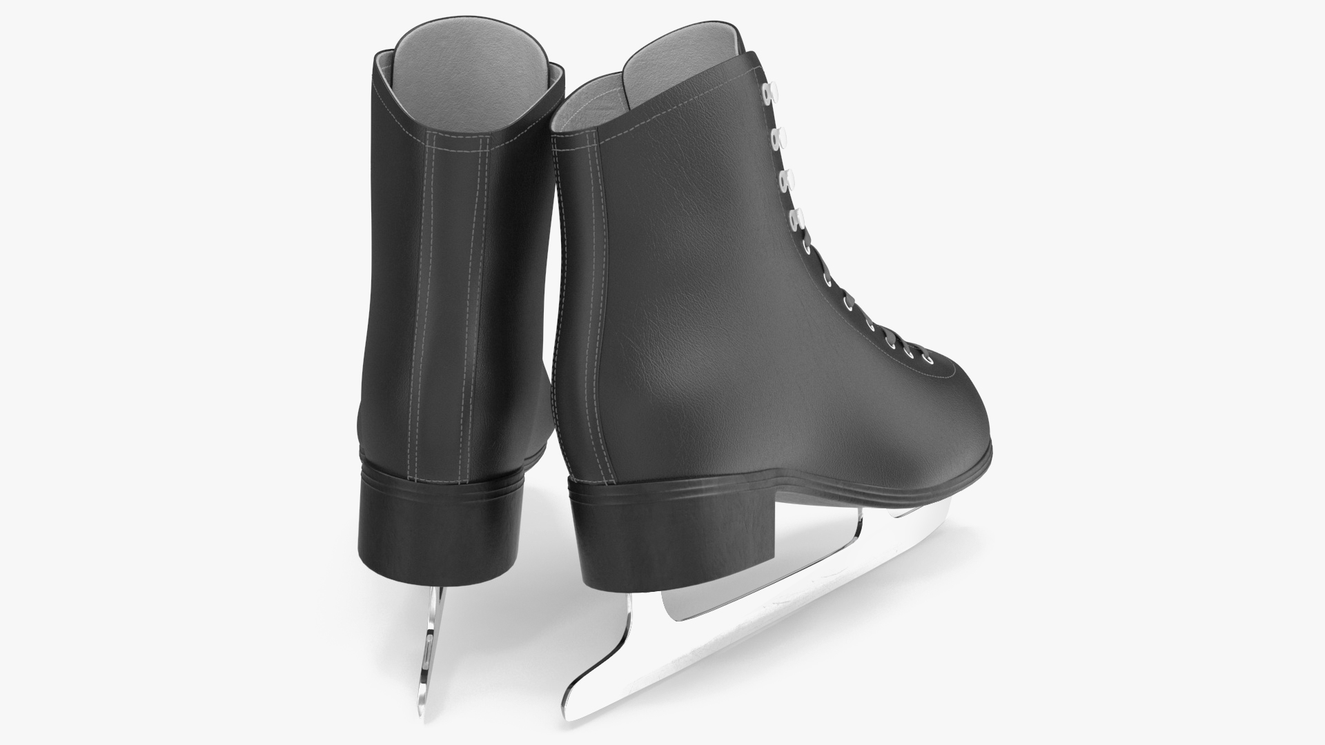 3D Black Ice Skates