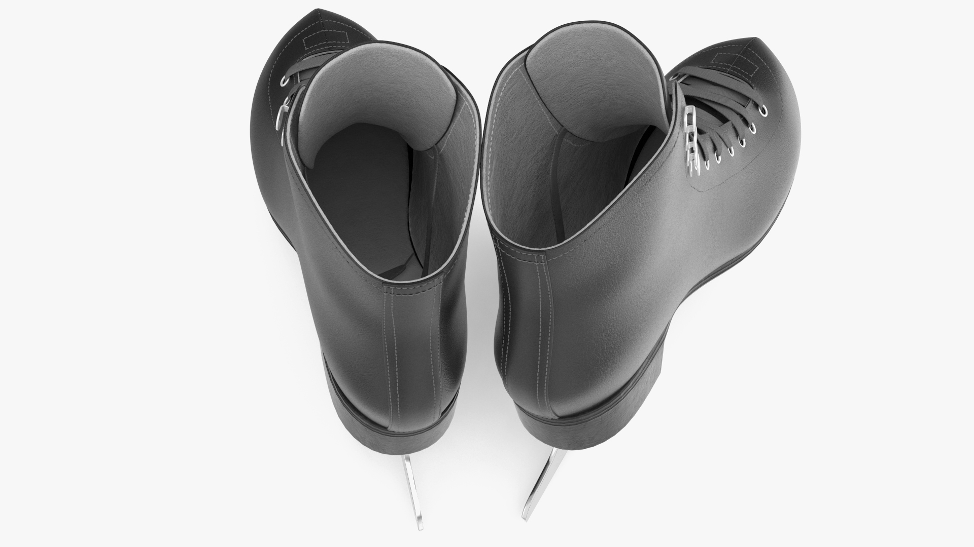 3D Black Ice Skates