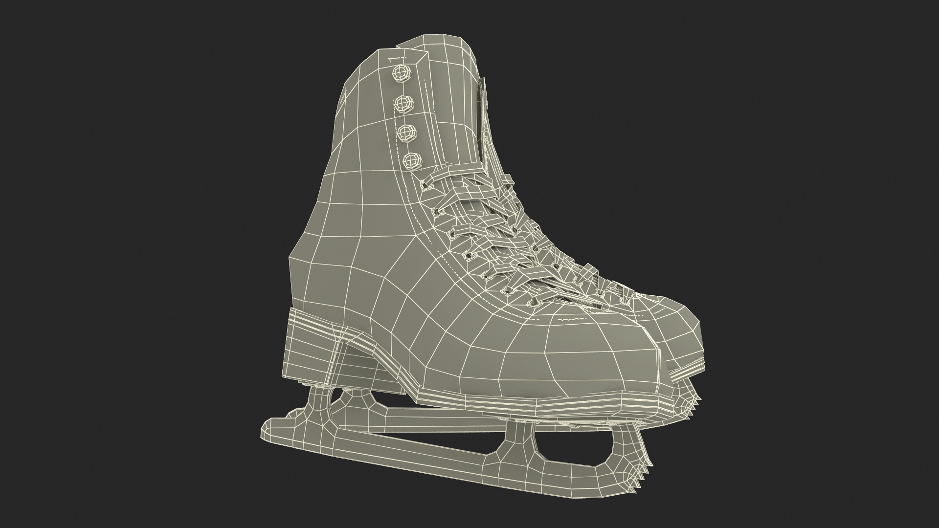 3D Black Ice Skates