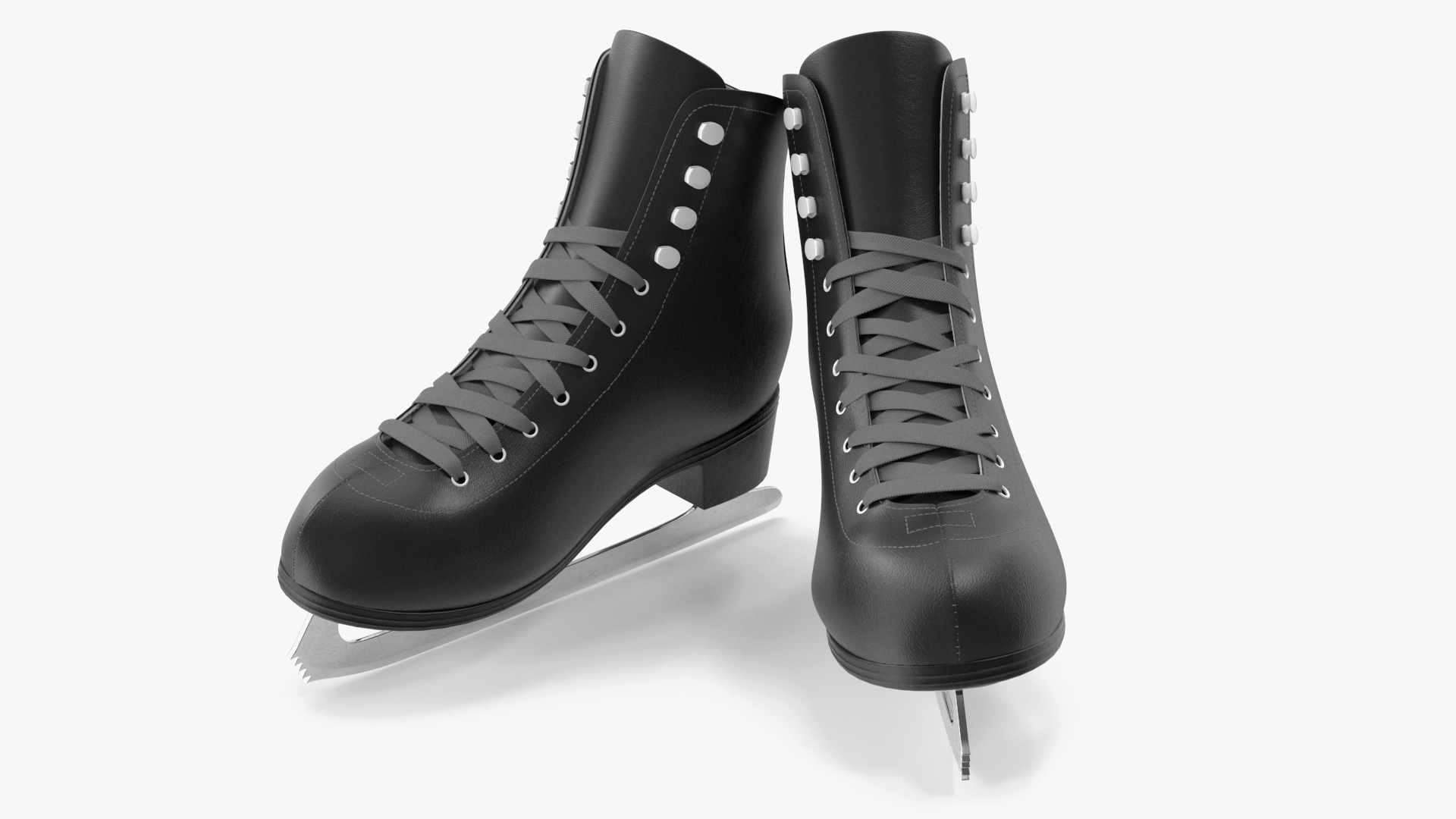 3D Black Ice Skates