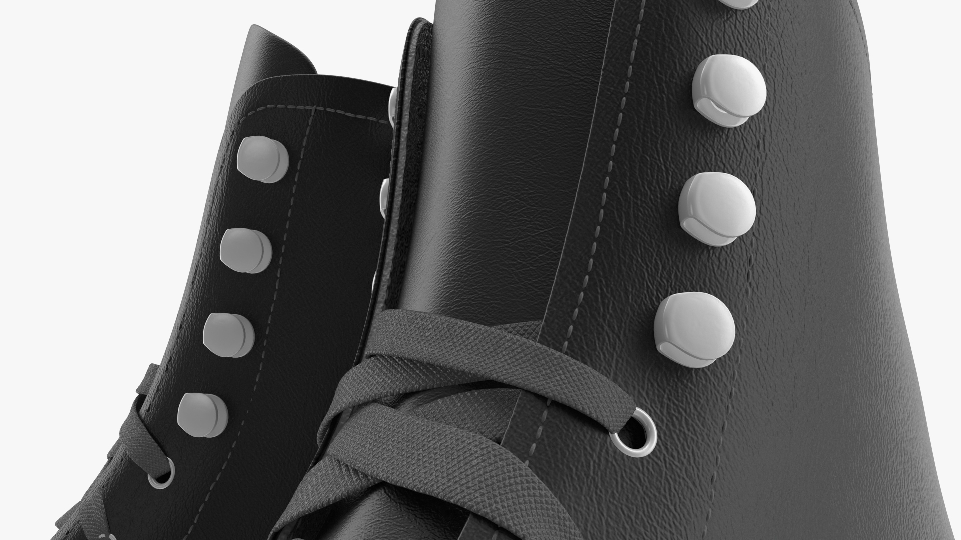 3D Black Ice Skates