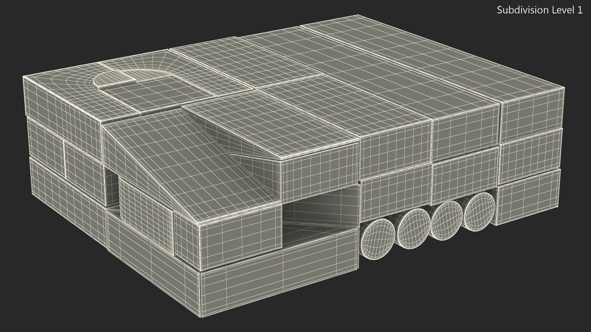 3D Wooden Constructor model