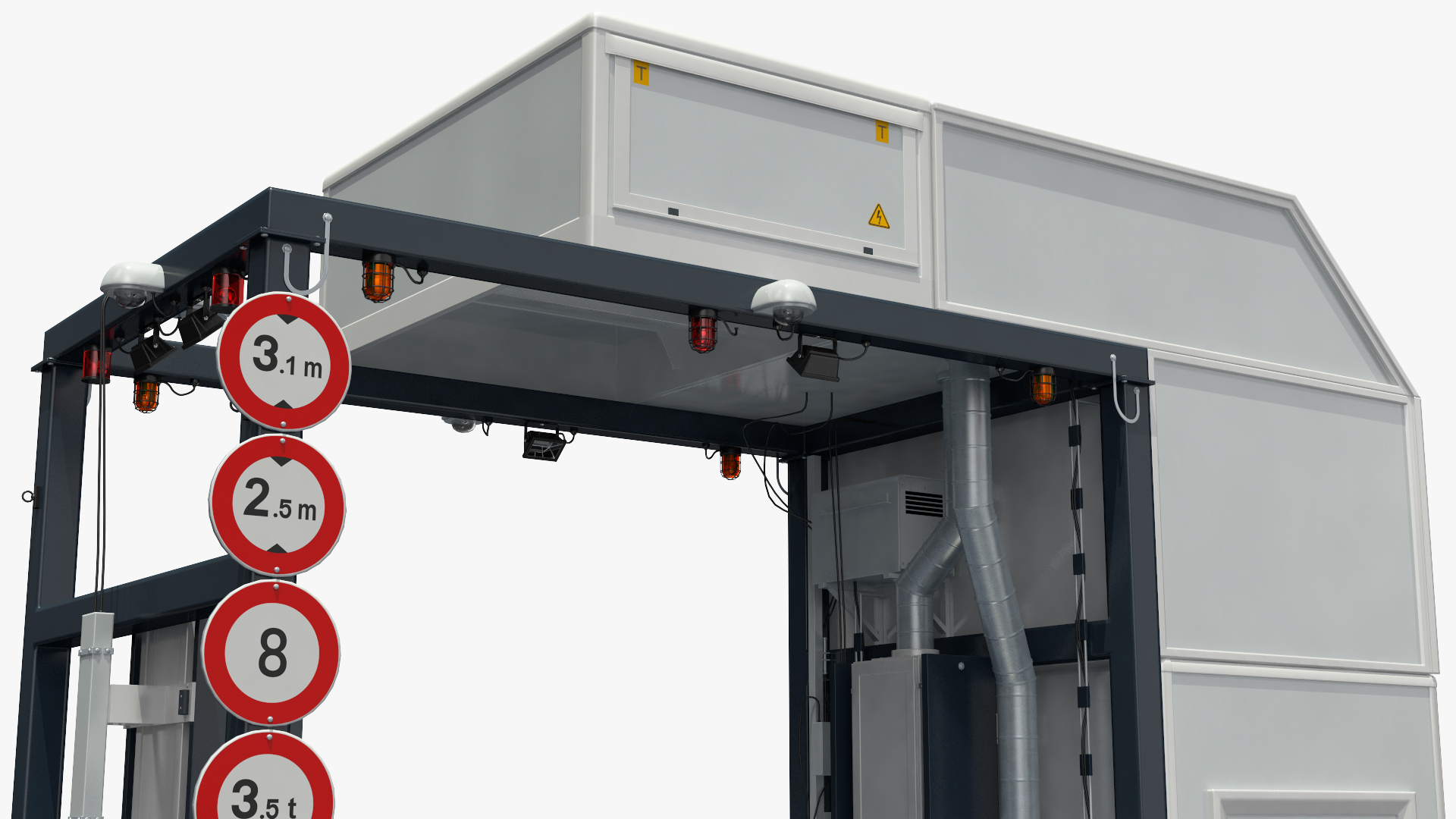 Cargo and Vehicle Inspection Conveyor System 3D model