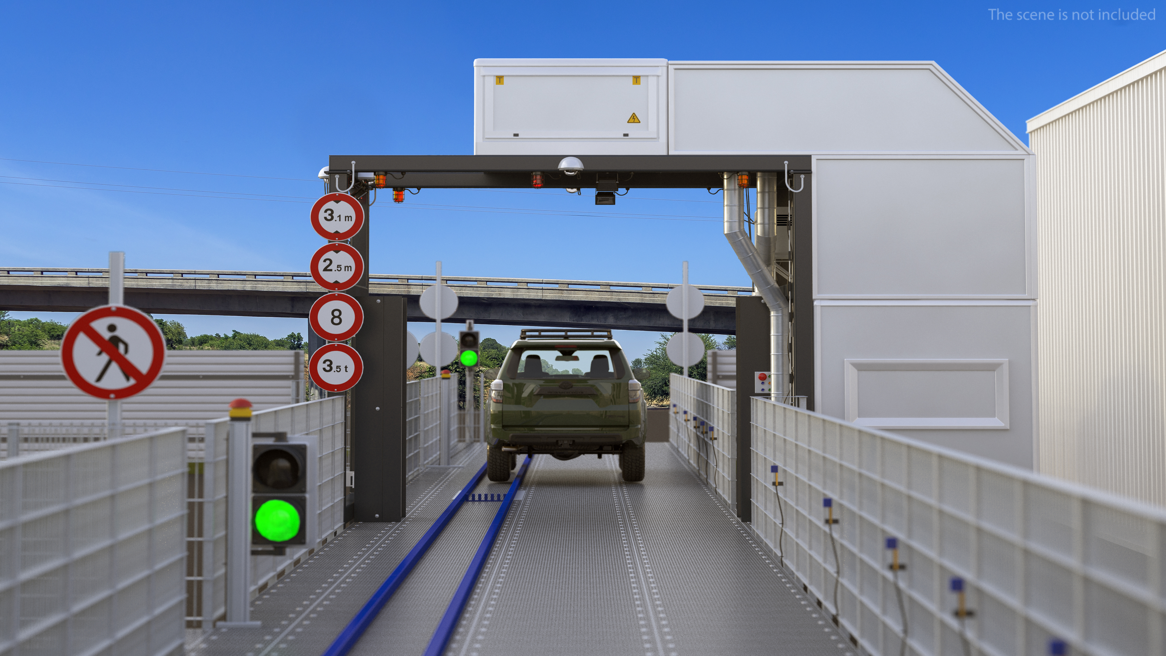 Cargo and Vehicle Inspection Conveyor System 3D model