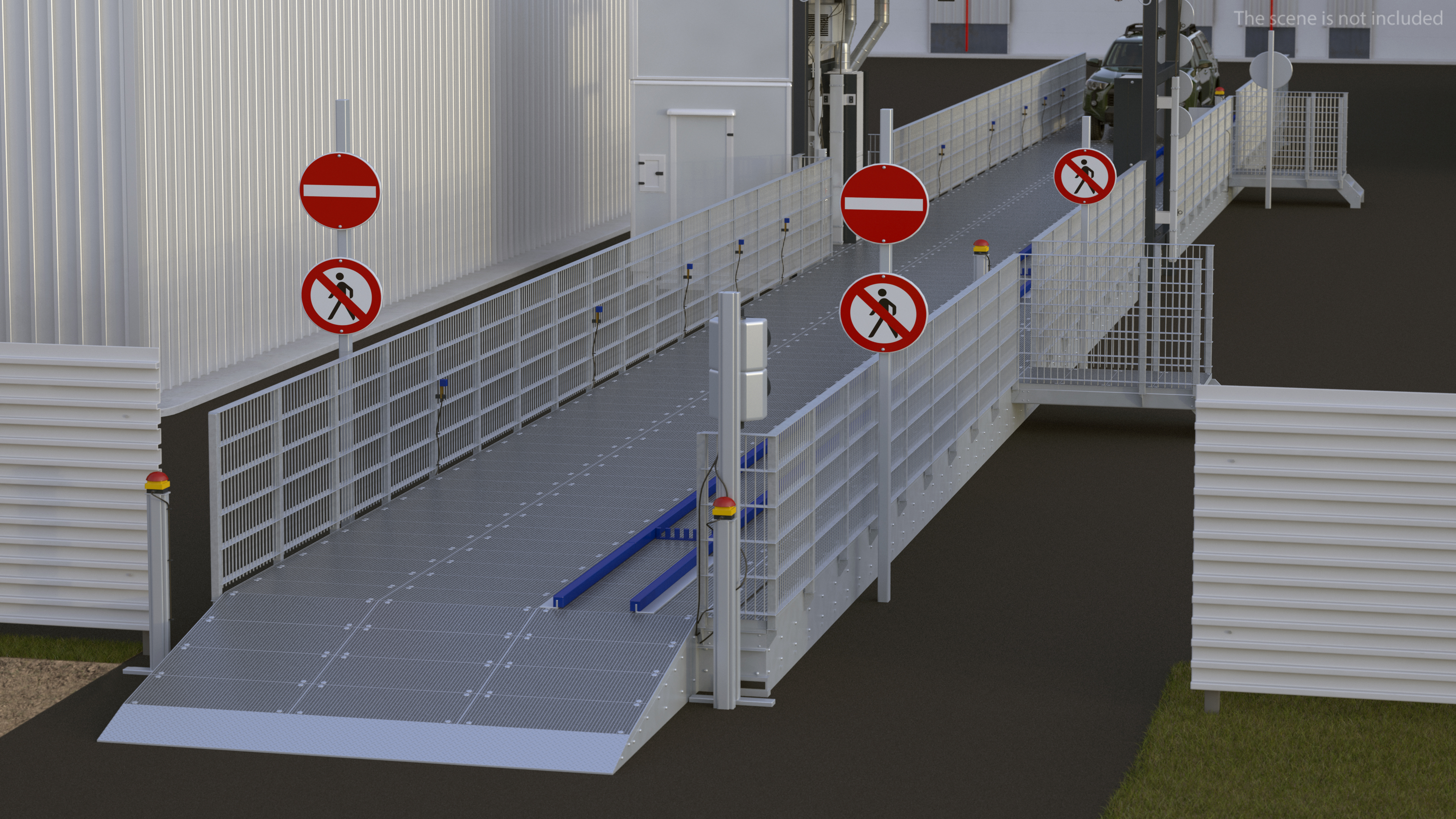 Cargo and Vehicle Inspection Conveyor System 3D model