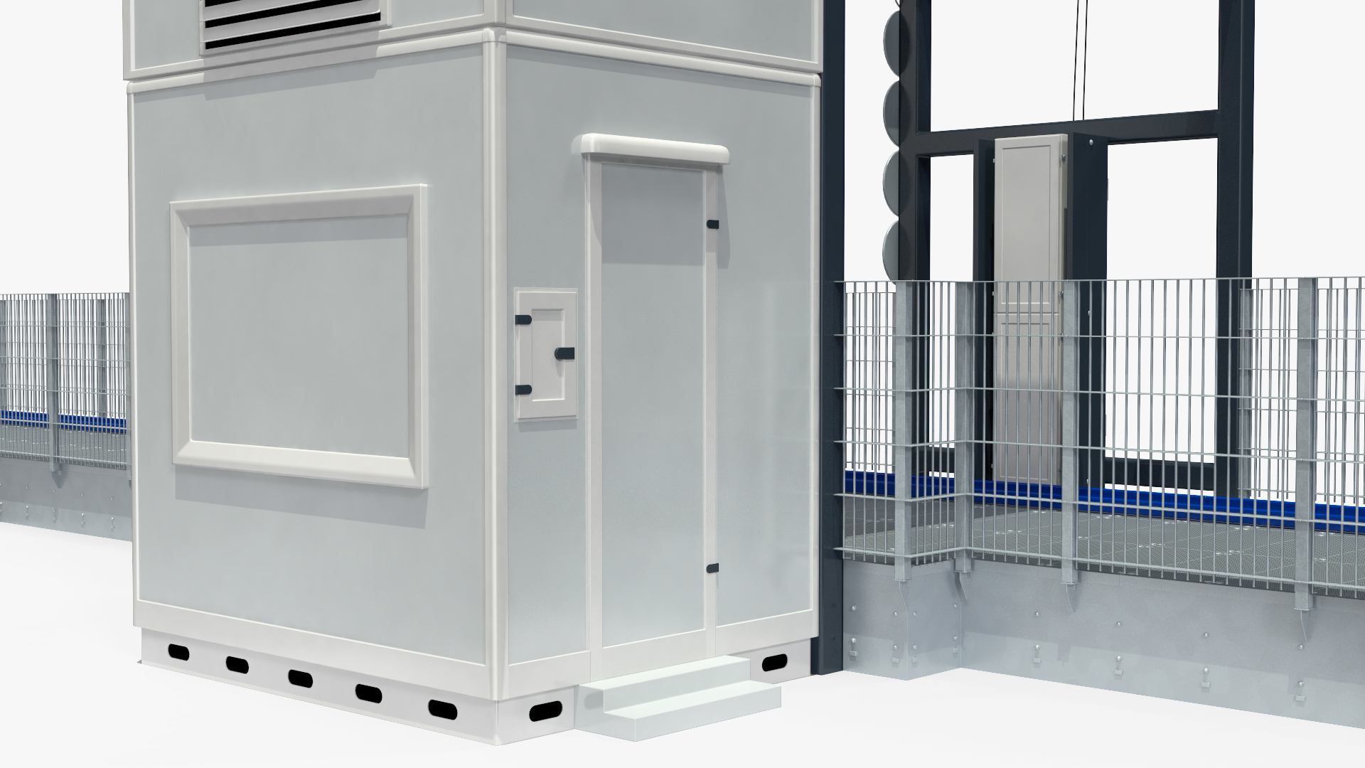 Cargo and Vehicle Inspection Conveyor System 3D model
