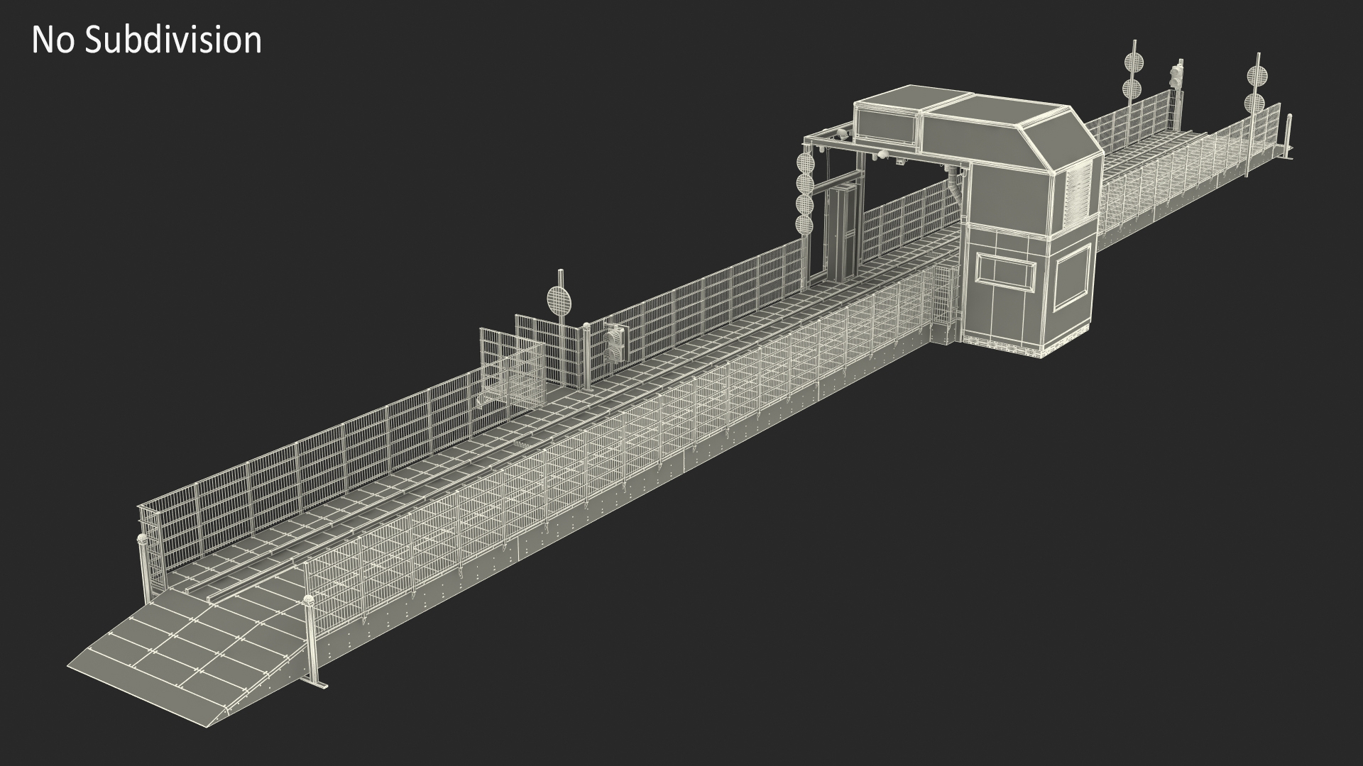 Cargo and Vehicle Inspection Conveyor System 3D model
