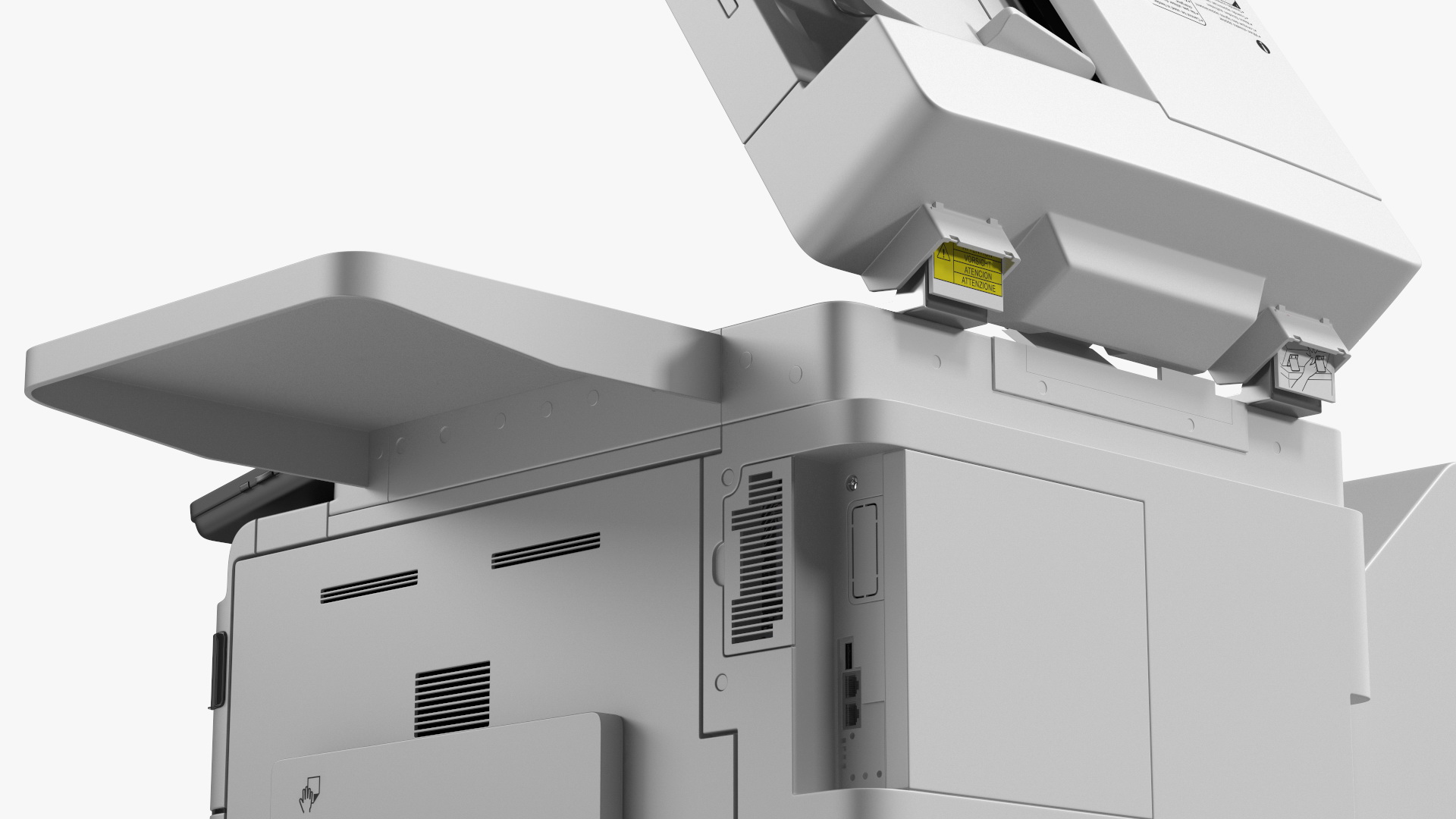 3D MFP Canon ImageRUNNER ADVANCE 4551i II Scanner and Trays Open