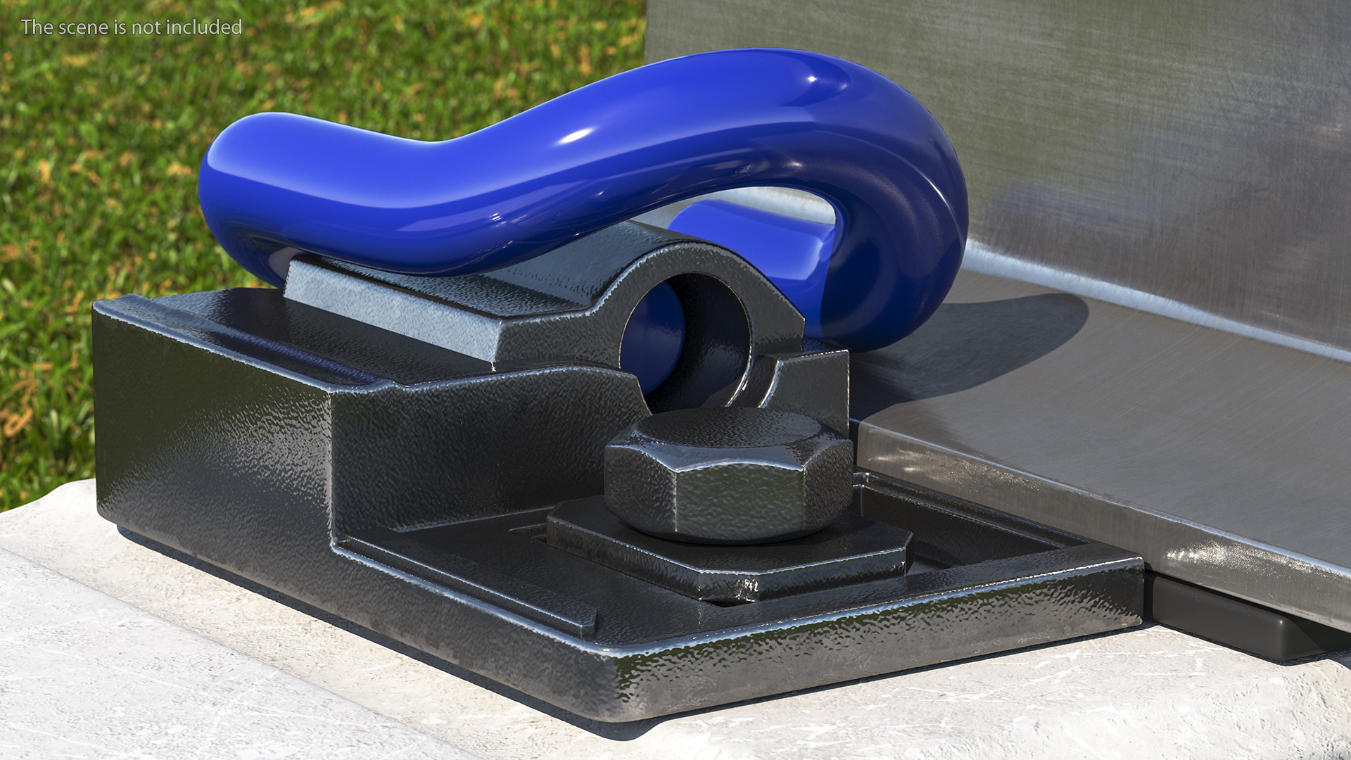 E Clip Rail Track Fastening System 3D model
