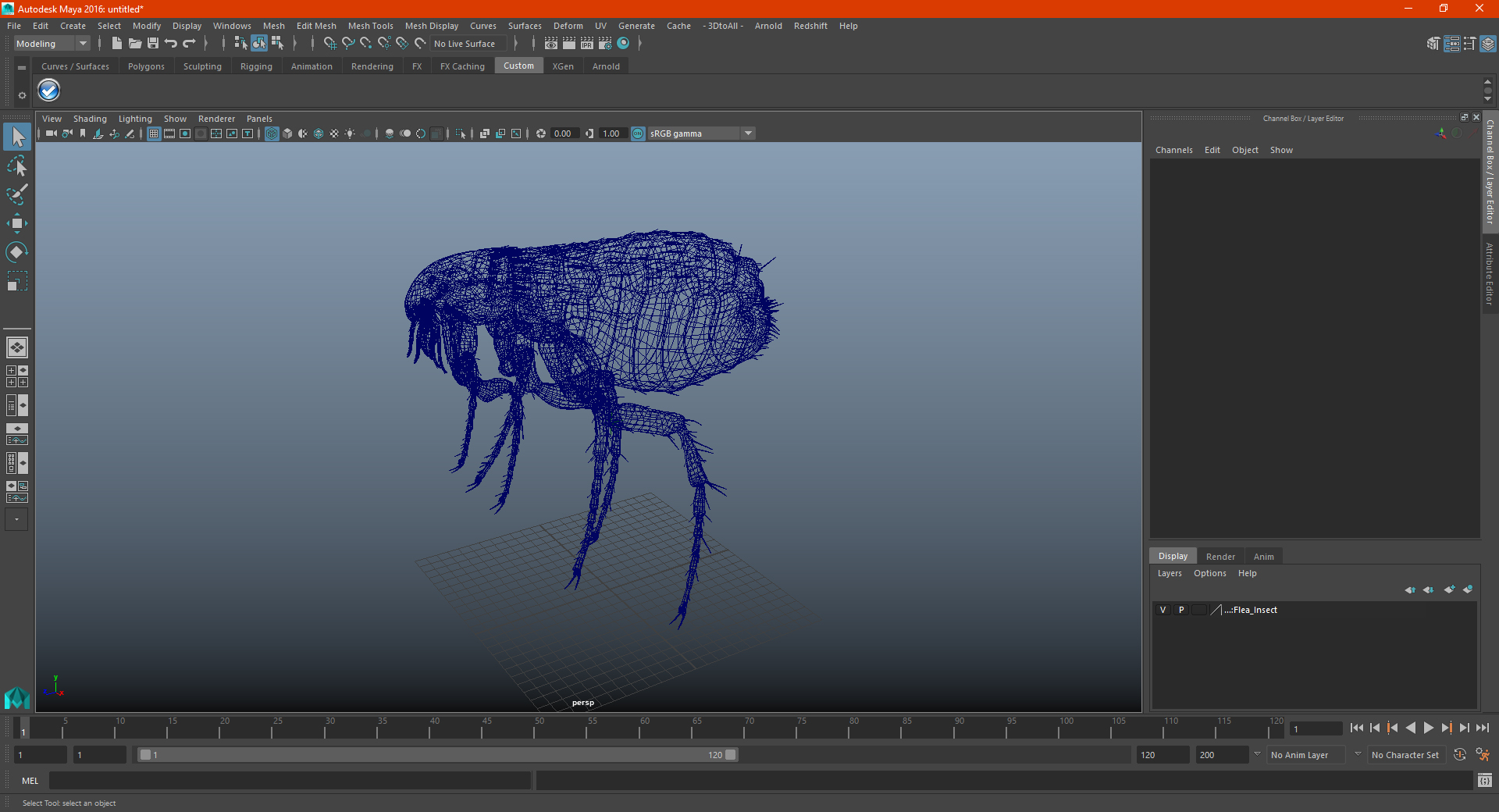 3D Flea Insect