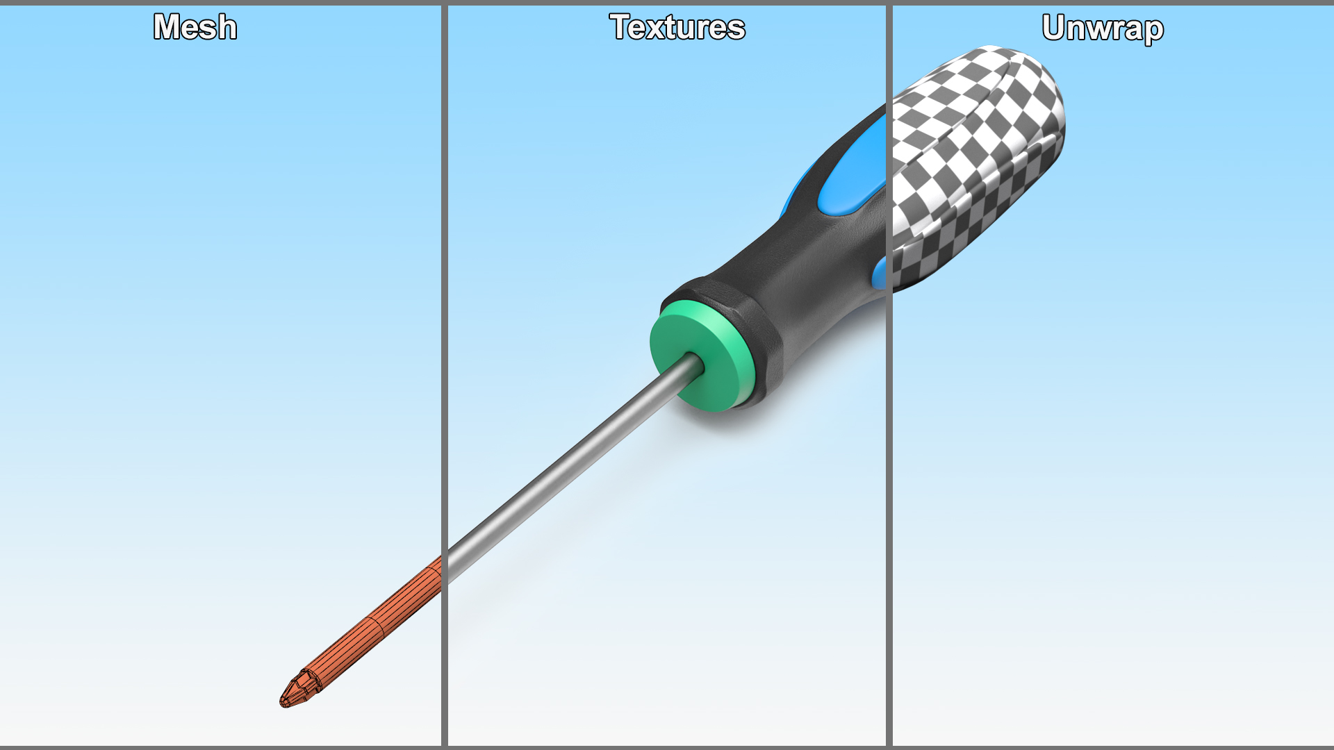 Phillips Head Screwdriver 4mm 3D model