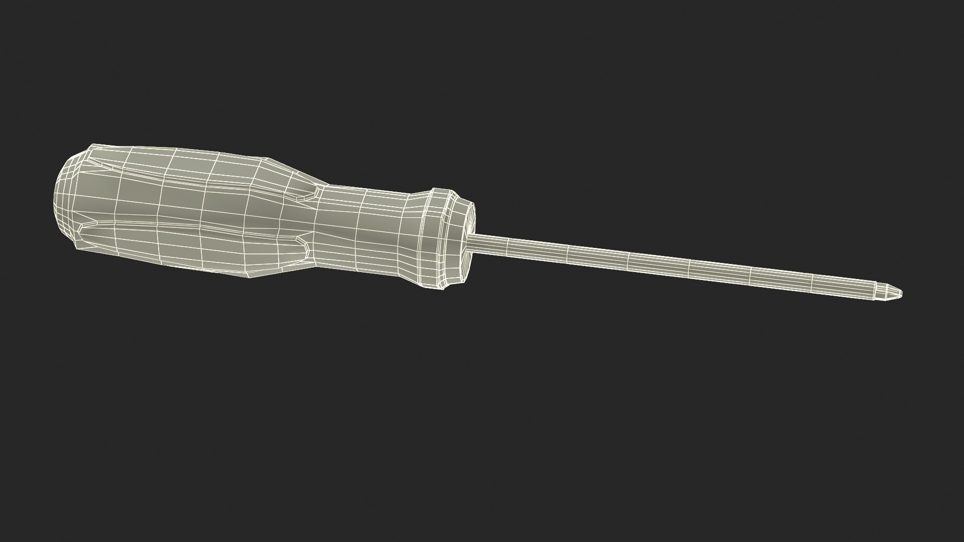 Phillips Head Screwdriver 4mm 3D model