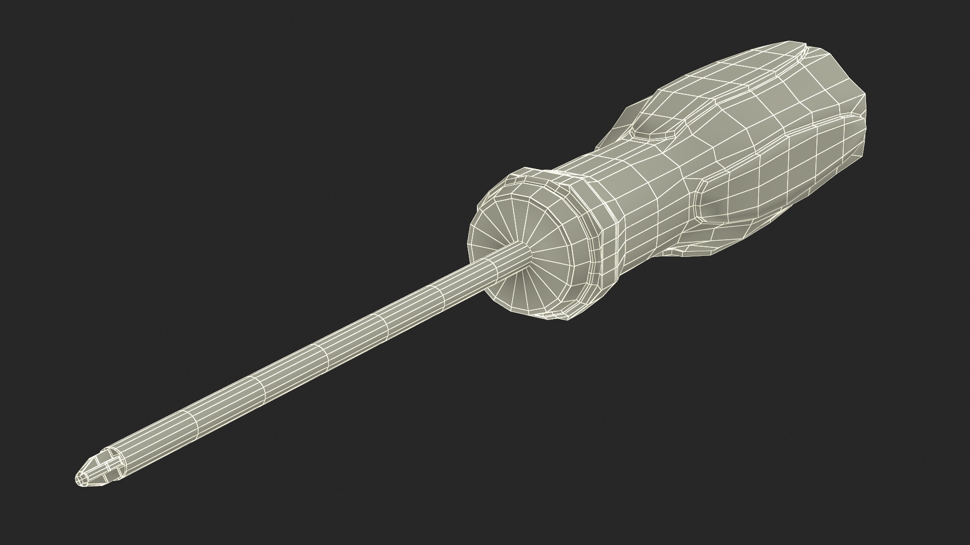 Phillips Head Screwdriver 4mm 3D model