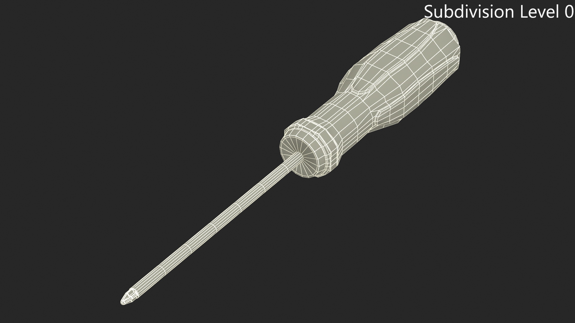 Phillips Head Screwdriver 4mm 3D model