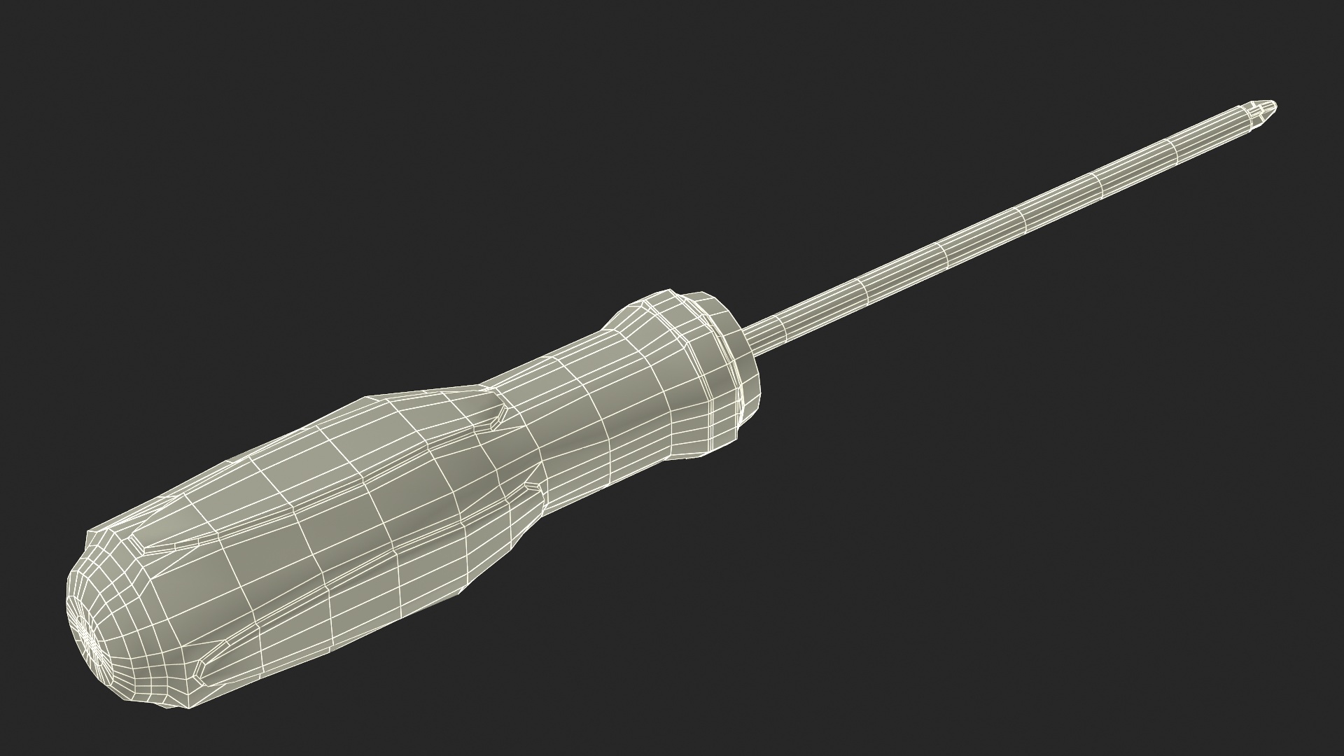 Phillips Head Screwdriver 4mm 3D model