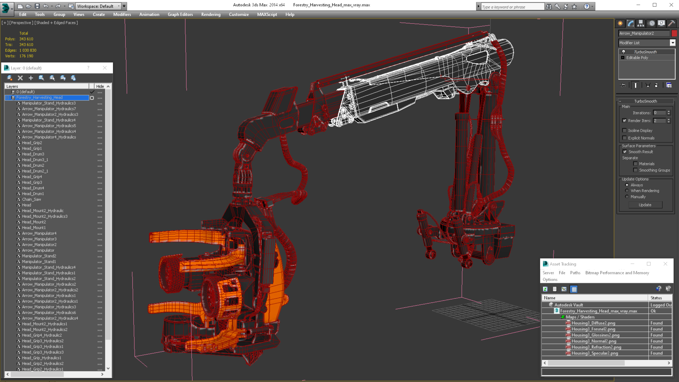 Forestry Harvesting Head 3D model